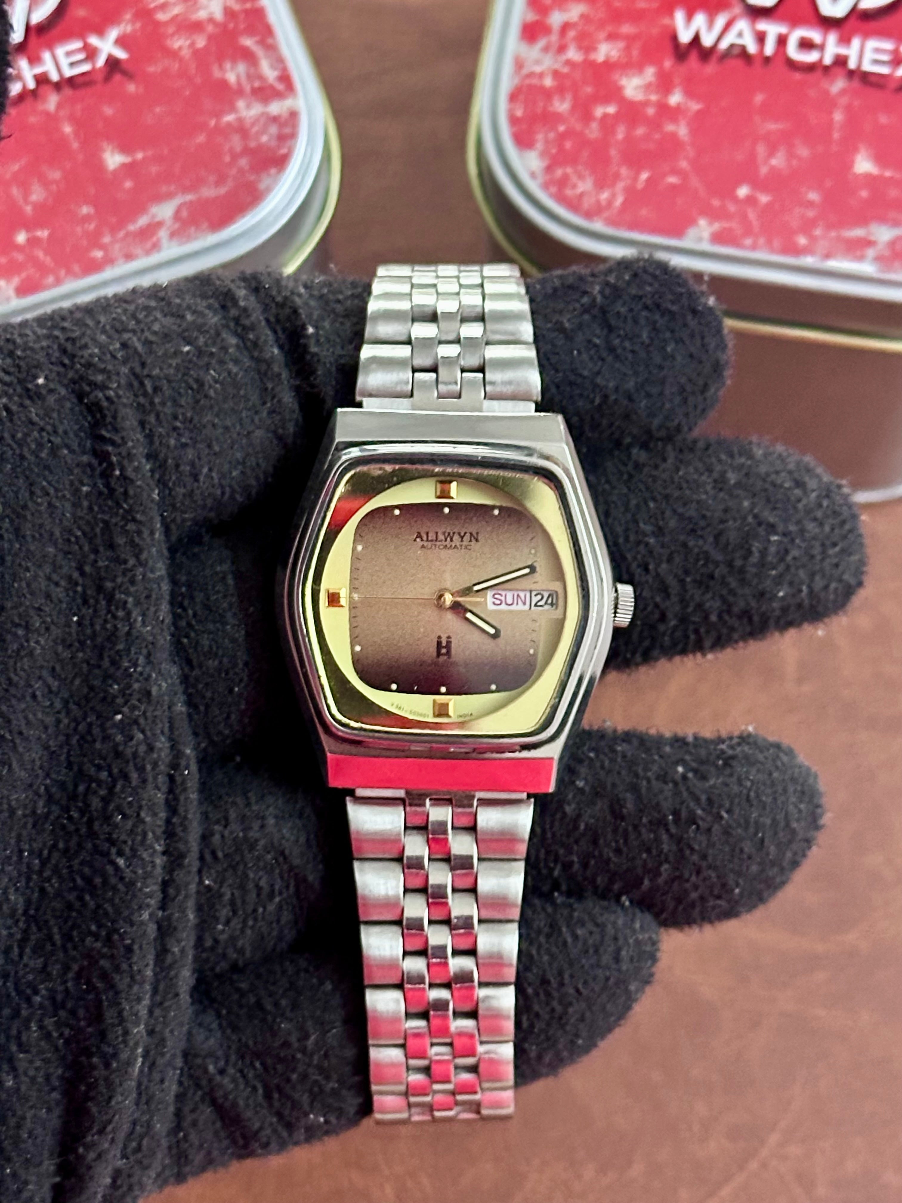 vintage an・an no.8 NOS Allwyn Automatic – Fumé Brown Gradient Dial | Day-Date | Ref