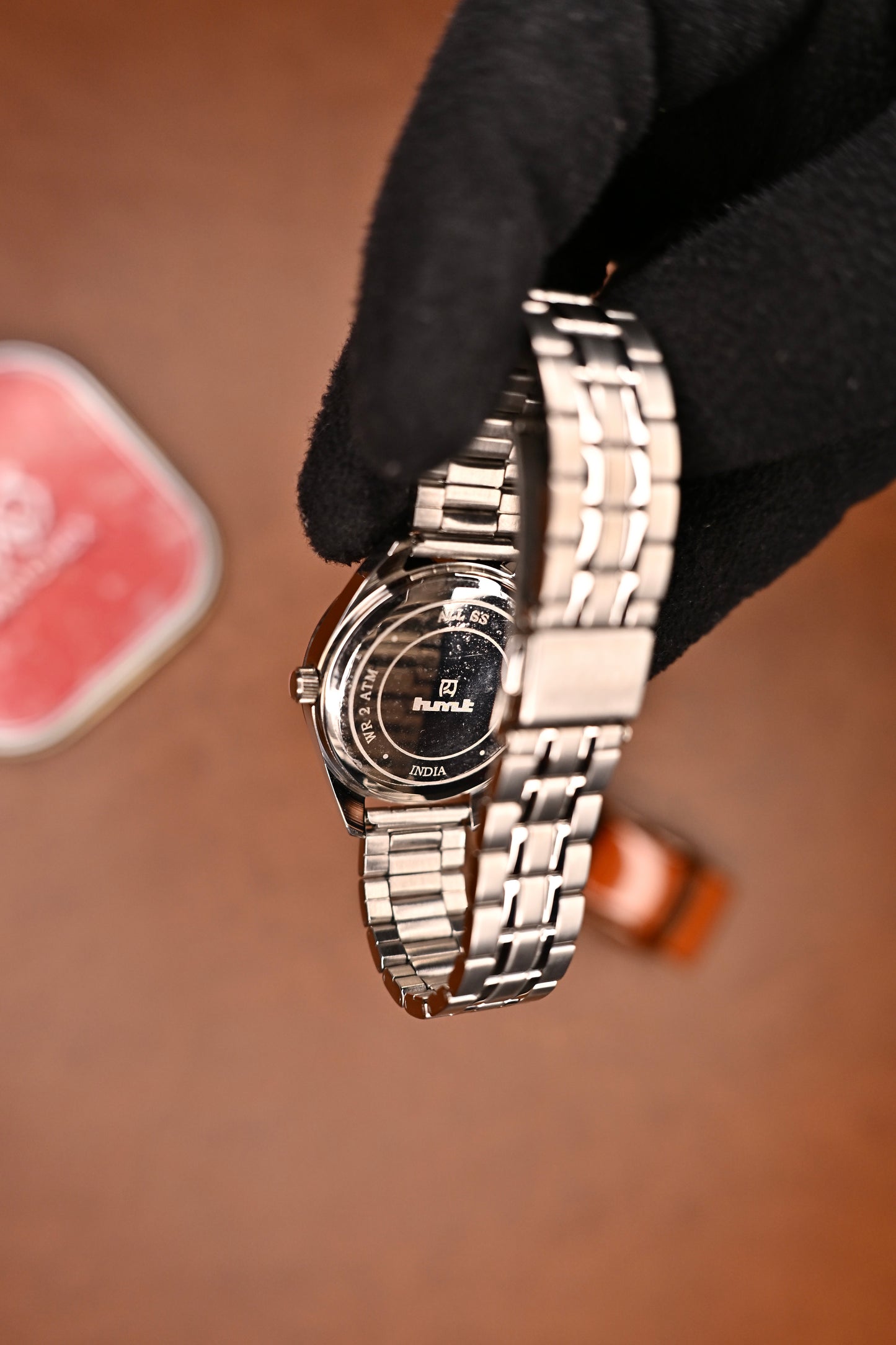 NOS HMT Vivek Quartz Silver Sunray Date | Watchex India
