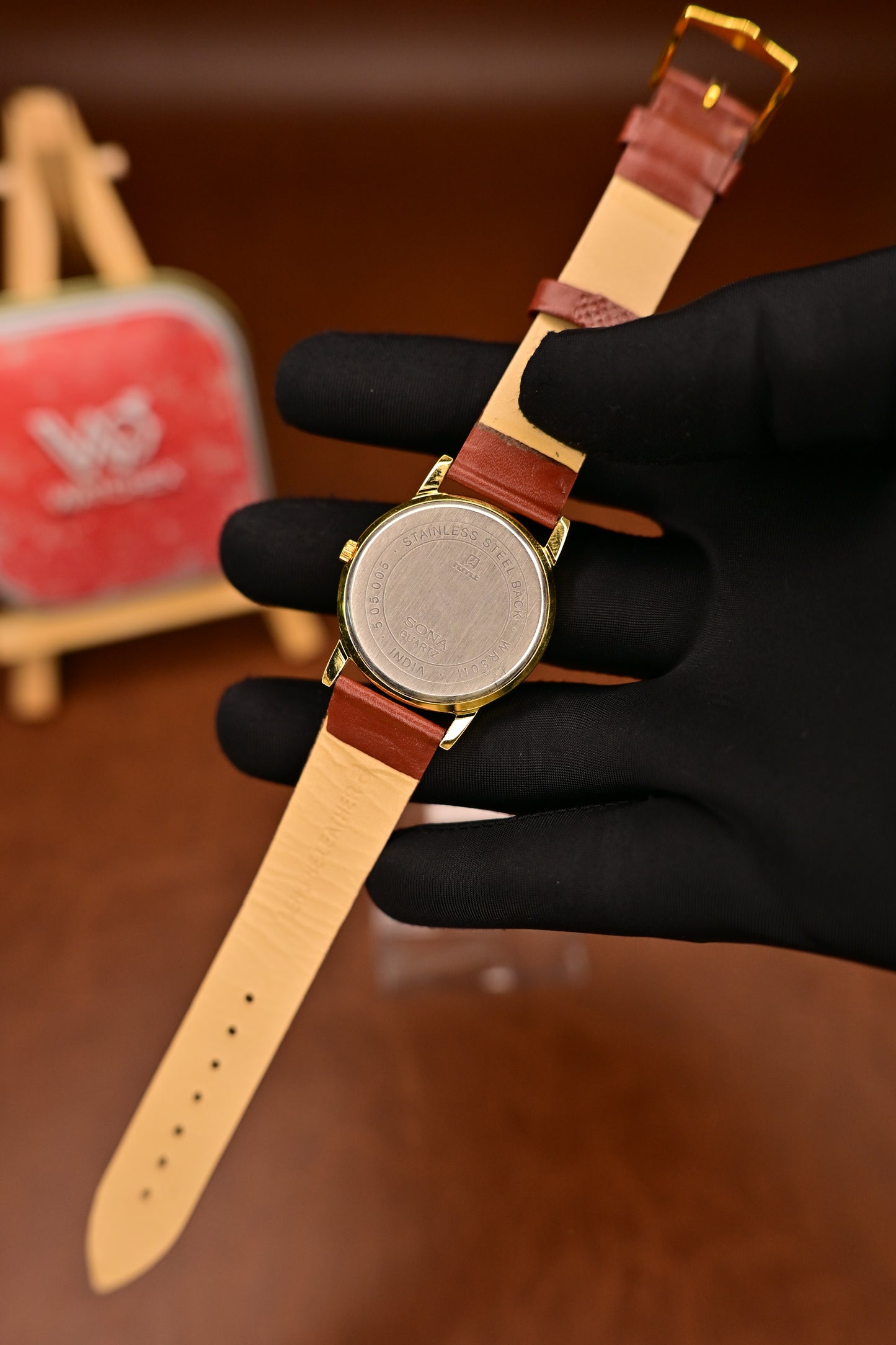 NOS HMT Sona Quartz 505 005 White Dial Gold-Plated Case Quartz — Watchex India