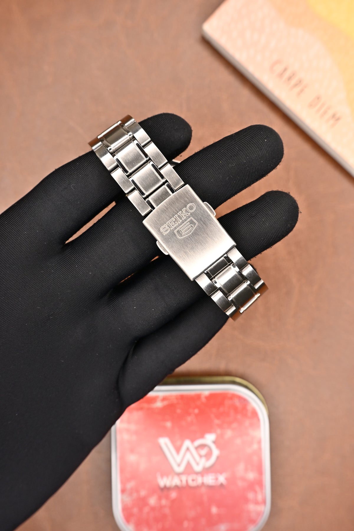 Seiko 5 Arabic Dial Silver Sunburst Automatic Men’s Wristwatch | Watchex Vintage Collection