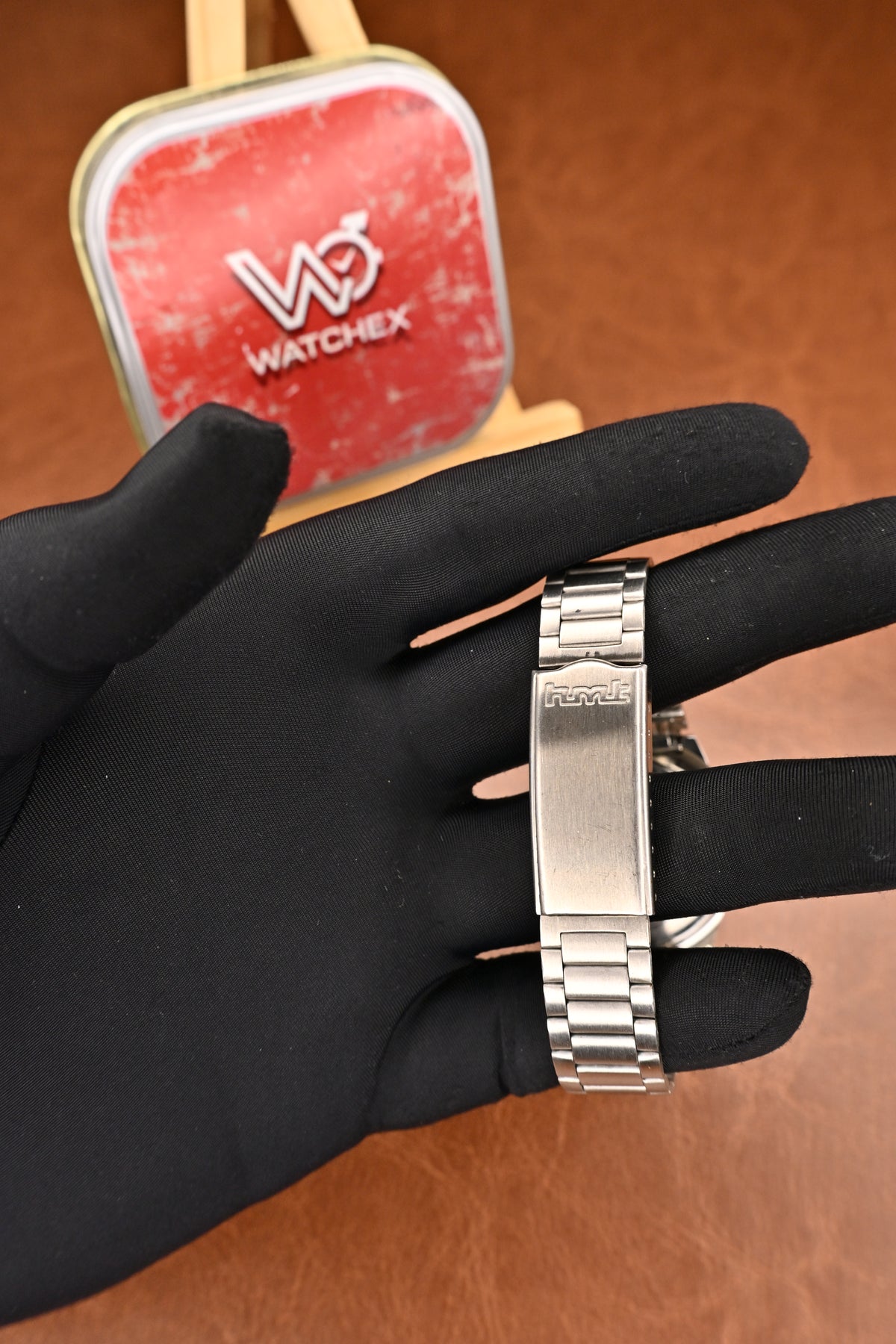 NOS HMT Chirag Cream Dial Mechanical Watch with Stainless Steel Bracelet | Watchex NOS Collection