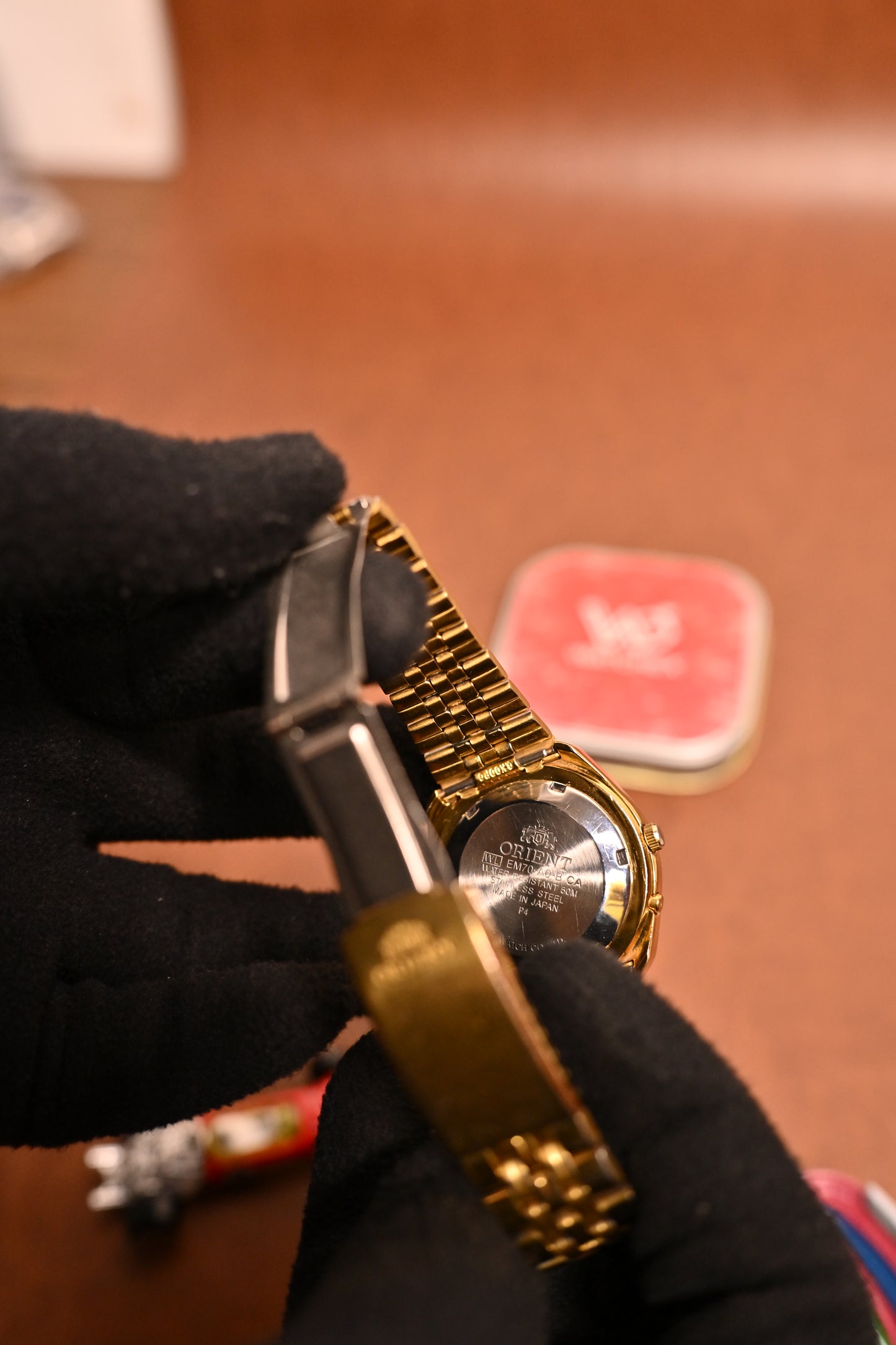 Orient Tristar Automatic Brown Sunburst Dial 21 Jewels (EM70-A0) | Watchex India