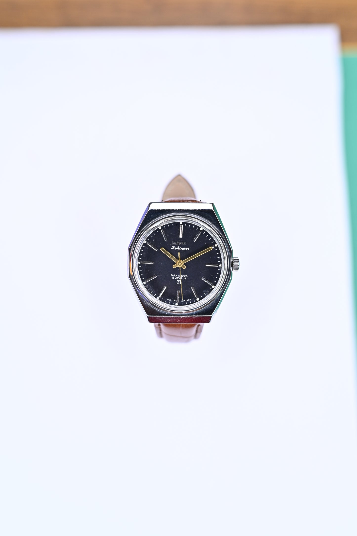 Vintage HMT Kohinoor Black Redial Gold Hands Hand-Winding Mechanical Watch – Calibre 0231 | Watchex India