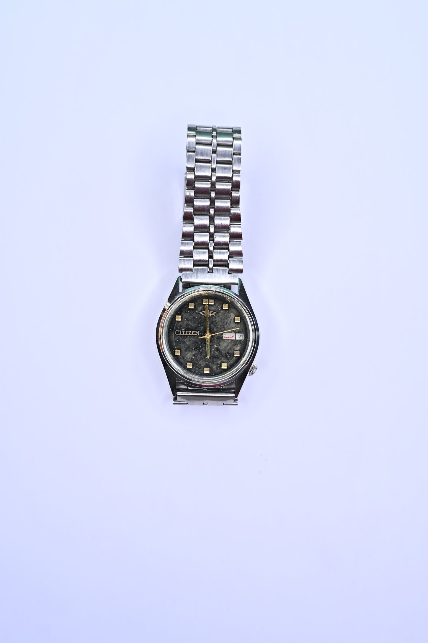 Vintage Citizen Eagle 7 Automatic – Olive Green Patinated Dial, Day-Date, 21 Jewels | Watchex India