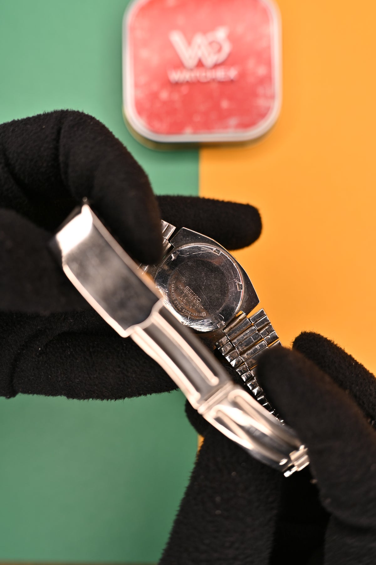 Vintage Seiko 5 Automatic 6309-561A Black Striped Dial Day-Date Watch | Watchex India