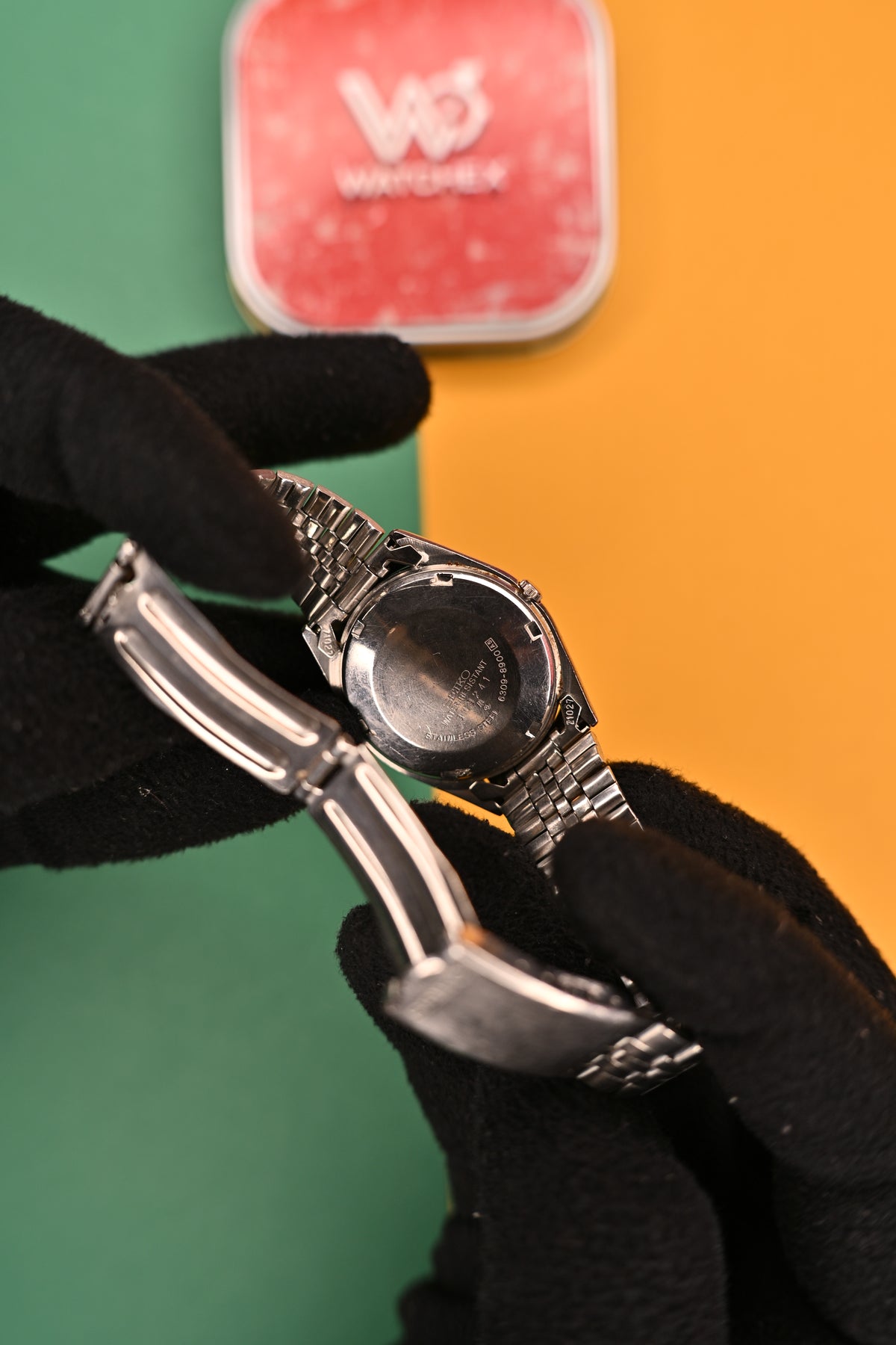 Vintage Seiko 5 Automatic Textured Black Dial Day-Date Watch (Ref. 6309-8900) | Watchex India