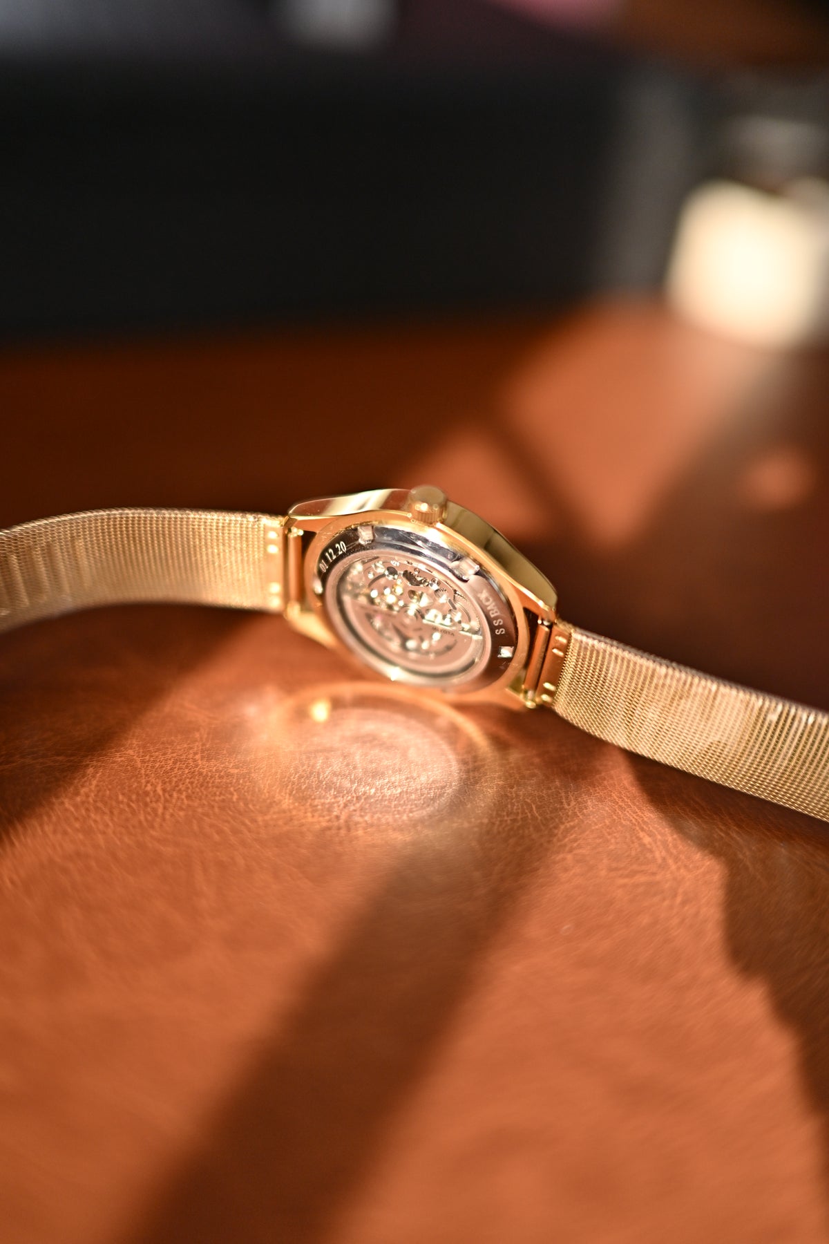 NOS HMT Automatic Skeleton Gold-Tone Open Heart Exhibition Caseback | Watchex India