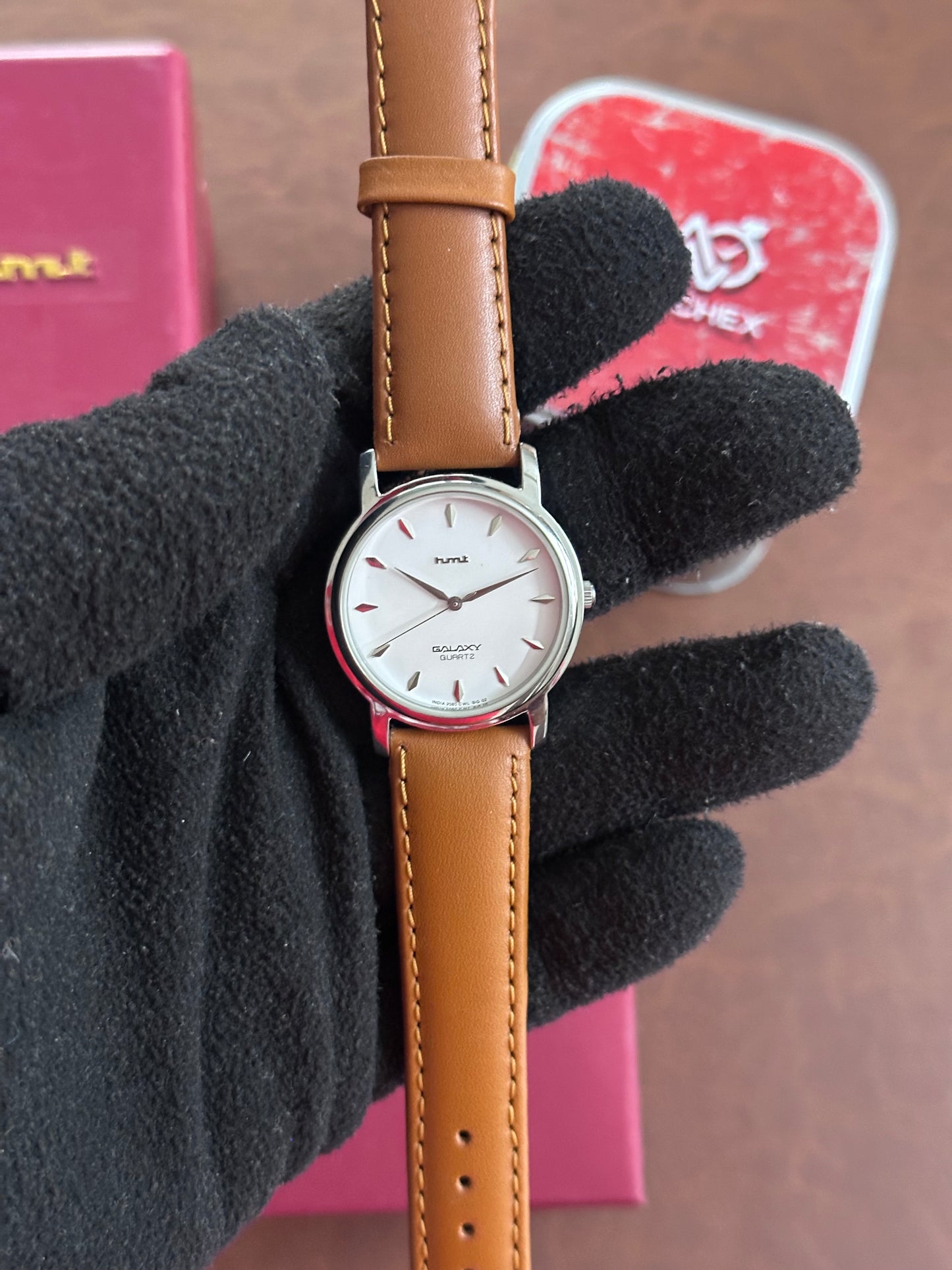 NOS HMT Galaxy Quartz – White Minimalist Dial (Not Used)