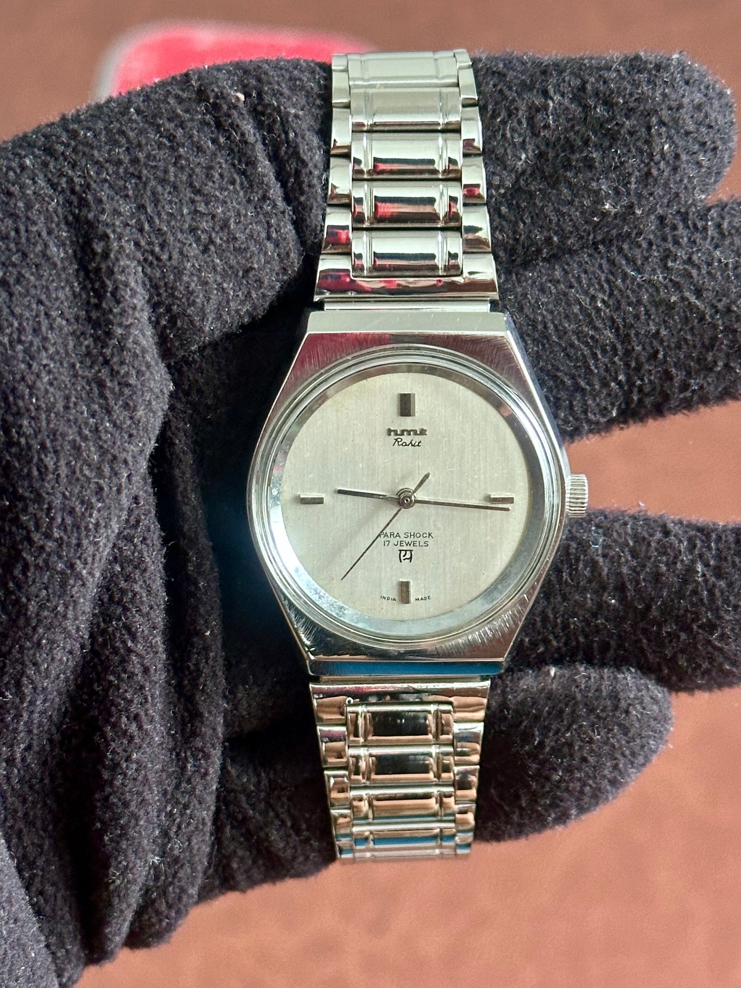 Vintage HMT Rohit Mechanical – Brushed Silver Dial | 38mm