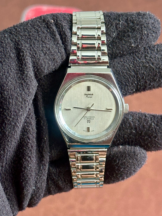 Vintage HMT Rohit Mechanical – Brushed Silver Dial | 38mm