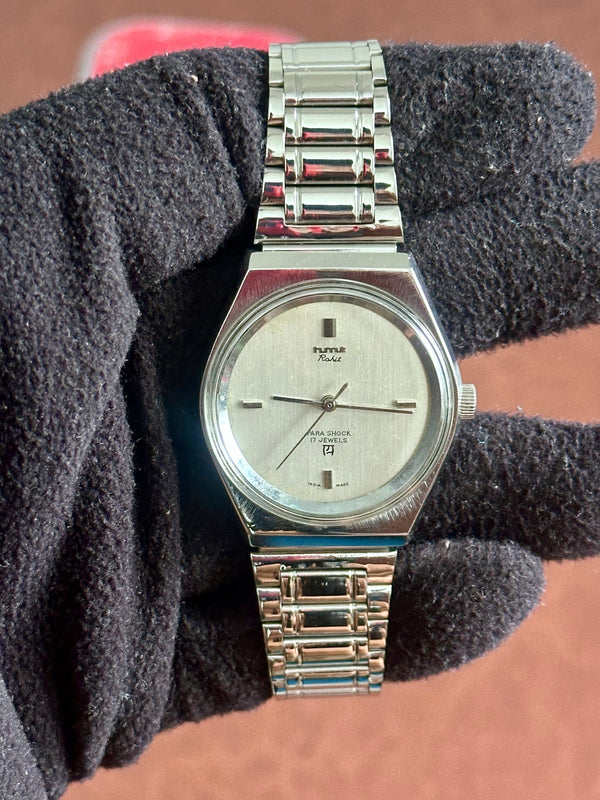 Vintage HMT Rohit Mechanical – Brushed Silver Dial | 38mm
