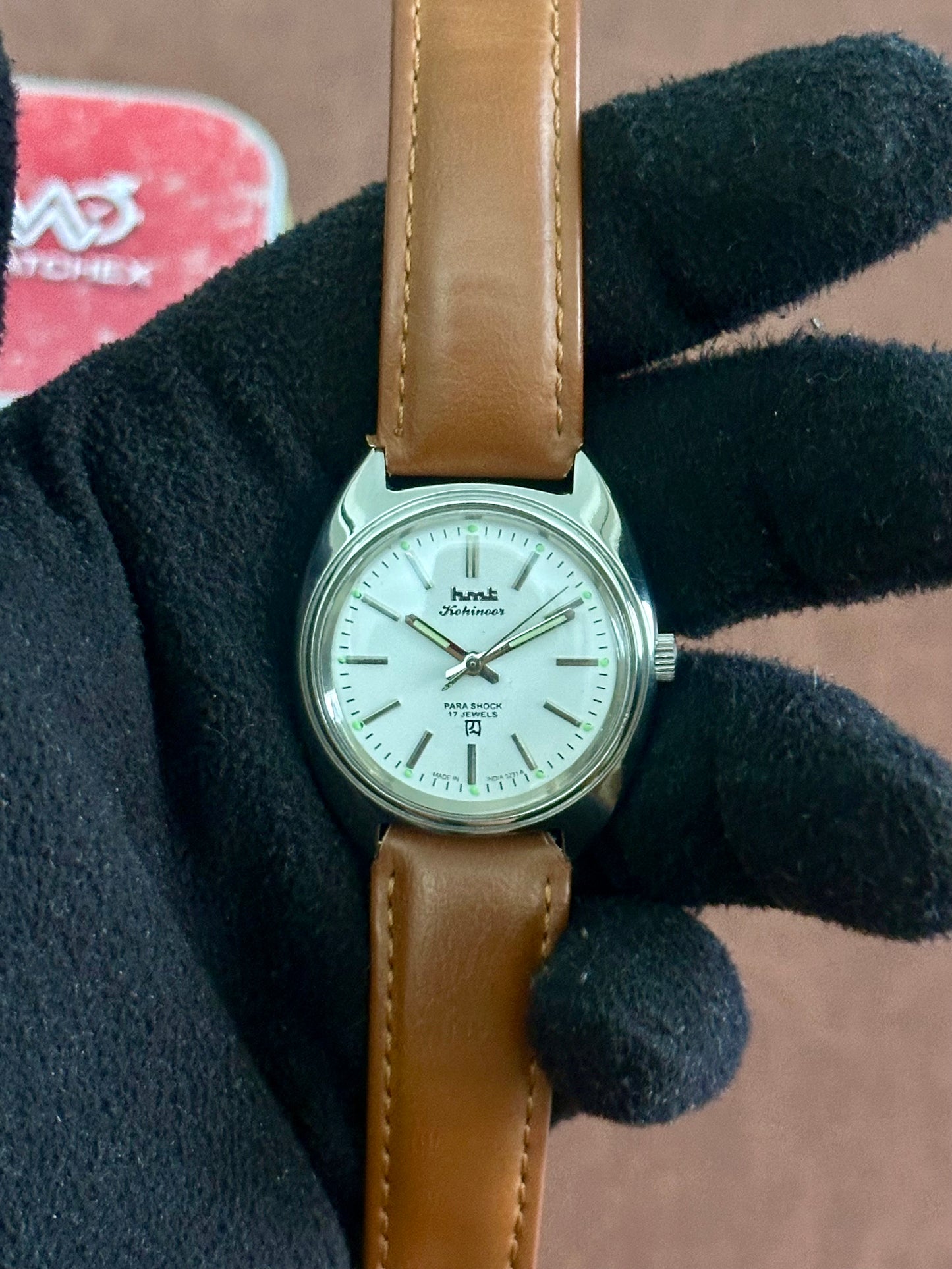 MOD HMT Kohinoor Mechanical Hand- White Dial (Open Case Back)