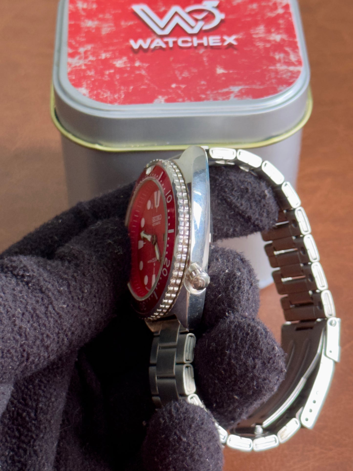Mod Seiko Turtle Automatic Diver – Red Edition|Watchex India
