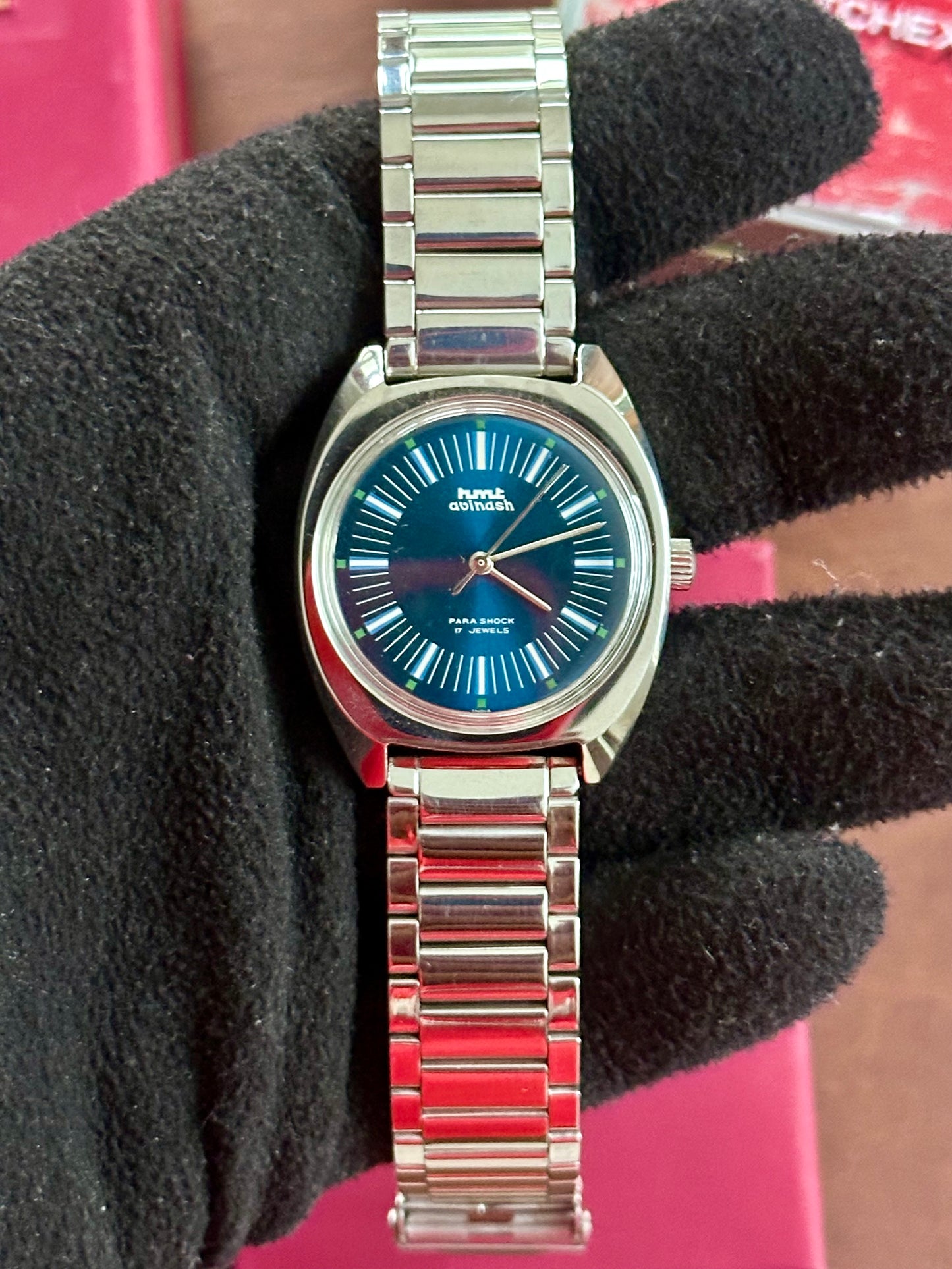 NOS HMT Avinash – Blue Radial Dial Mechanical (Not Used)