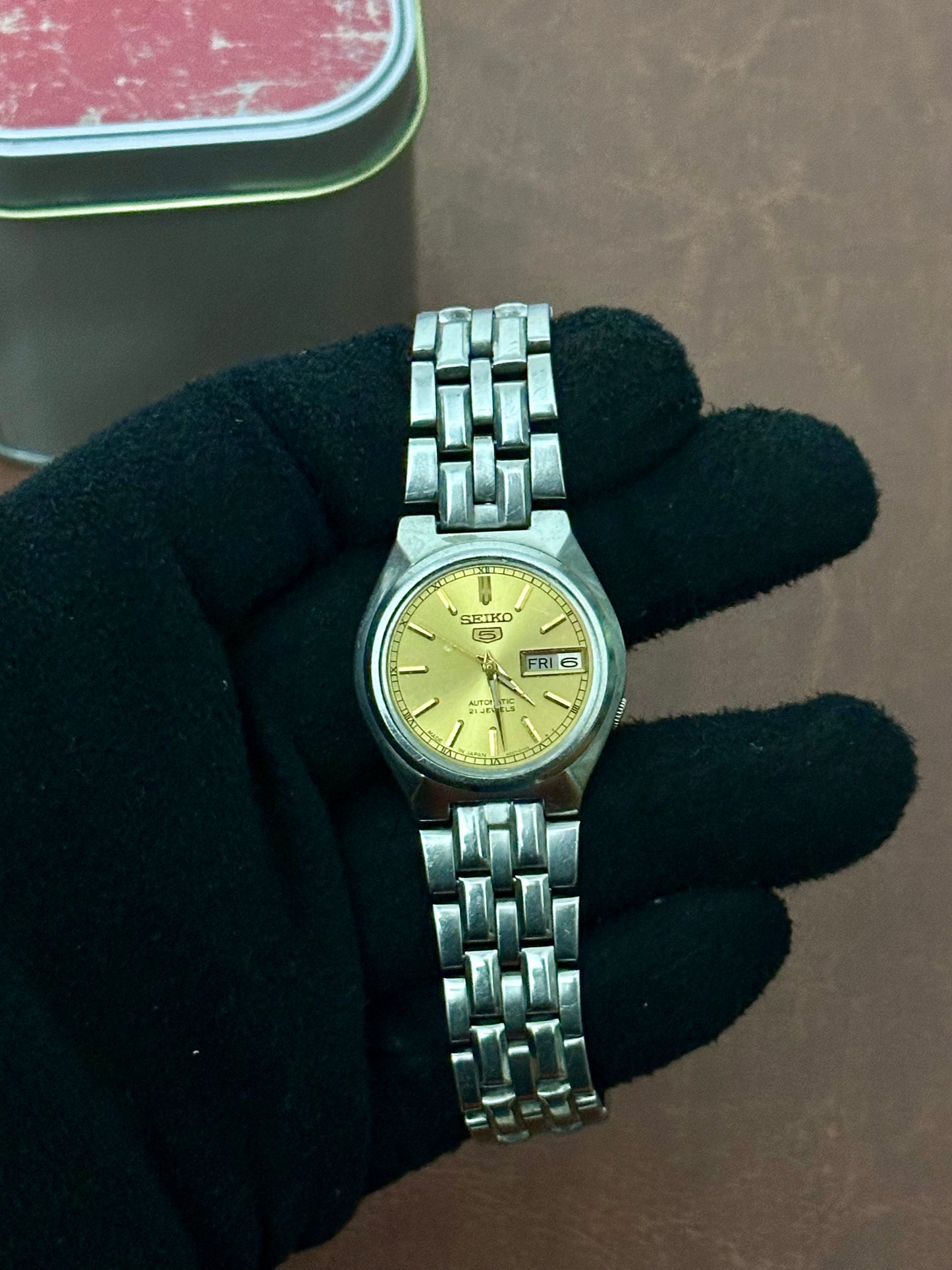 Seiko 5 Automatic 4227-00J0 – Sunburst Gold Dial JDM (1995)