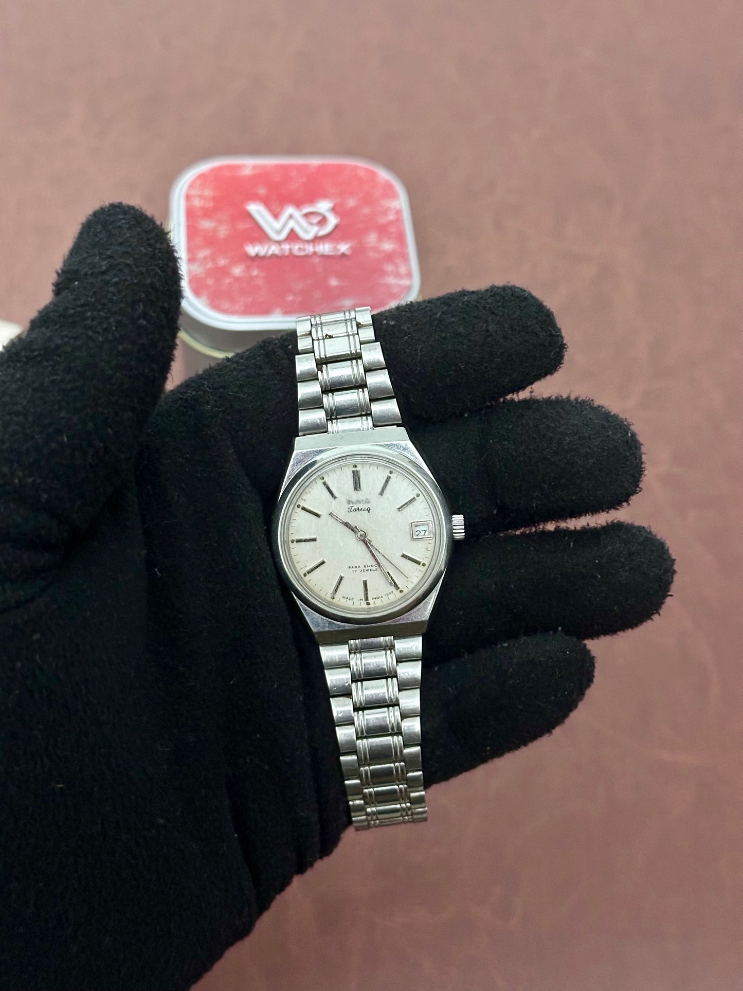 Vintage HMT Tareeq Mechanical – Textured Silver Dial | 38mm