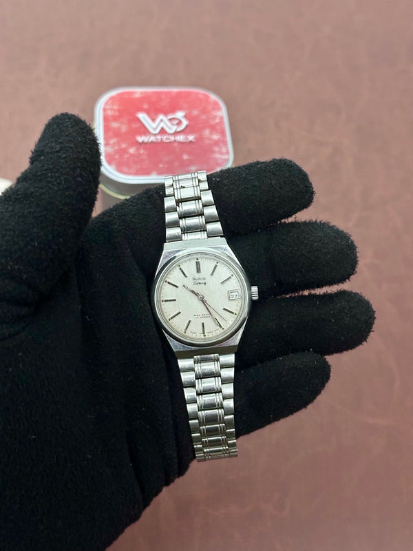 Vintage HMT Tareeq Mechanical – Textured Silver Dial | 38mm