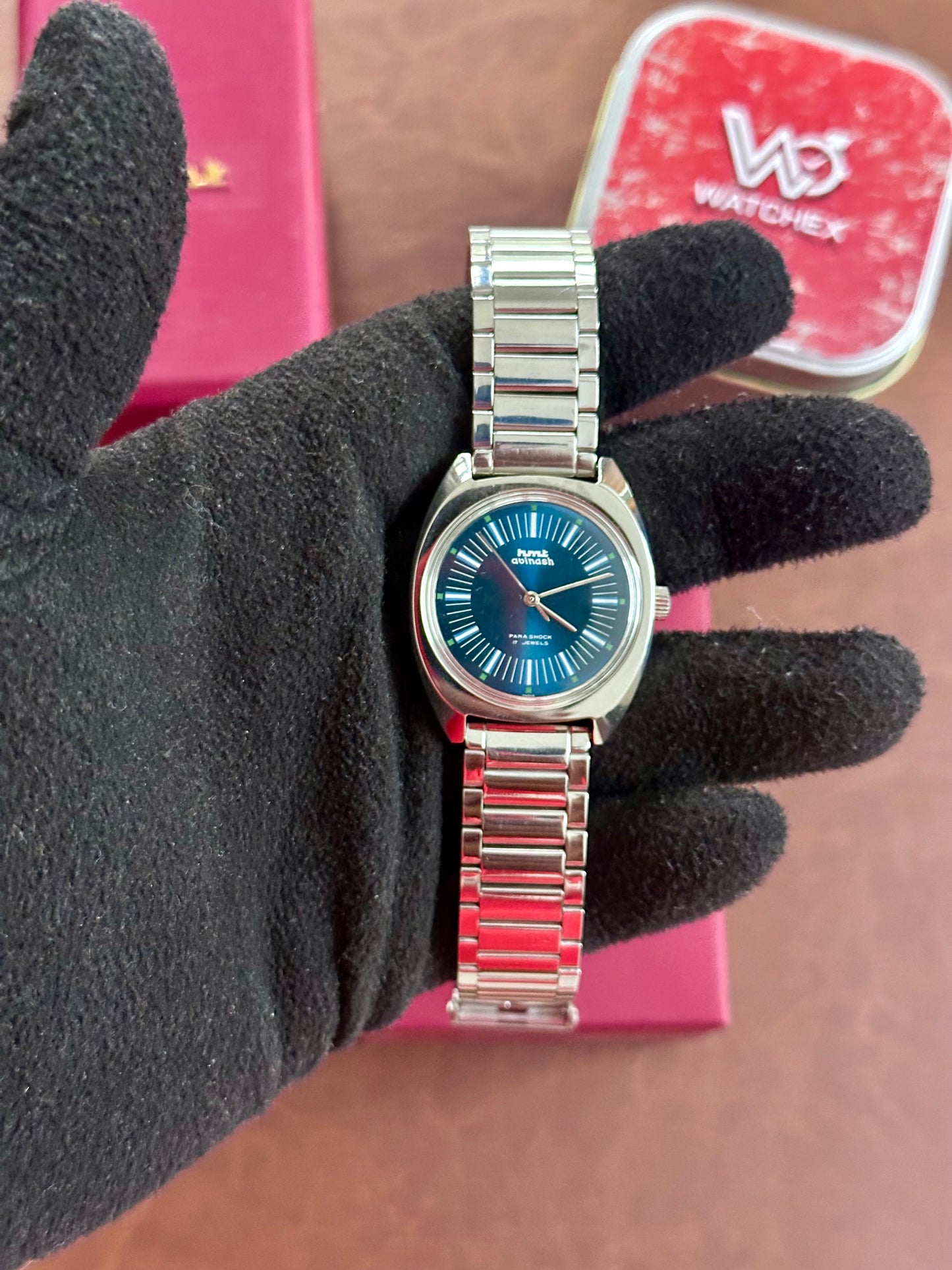 NOS HMT Avinash – Blue Radial Dial Mechanical (Not Used)