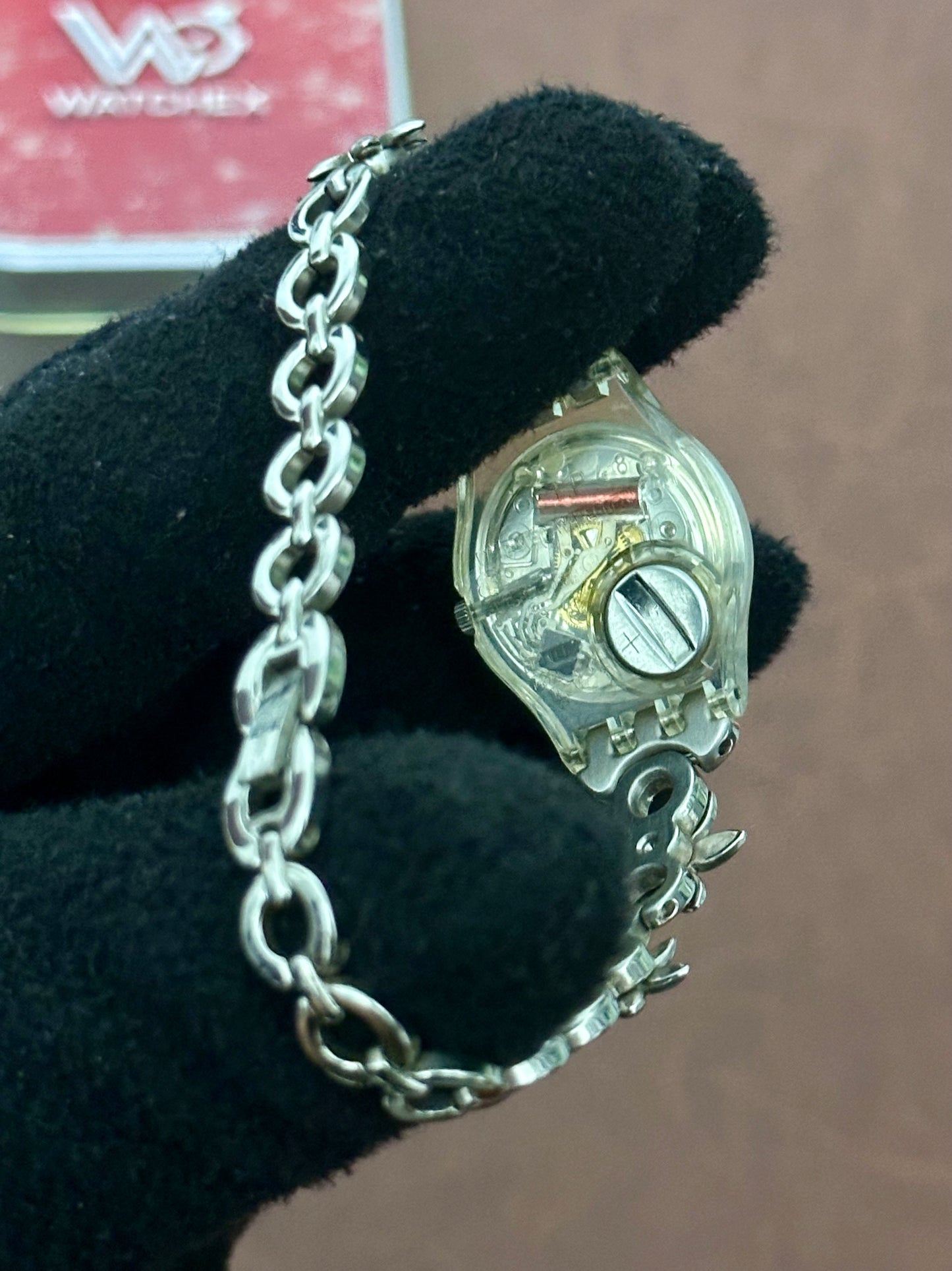 Vintage Rare Swatch Lady Floral Bracelet Quartz – Swiss Made (Late 1990s / Early 2000s)