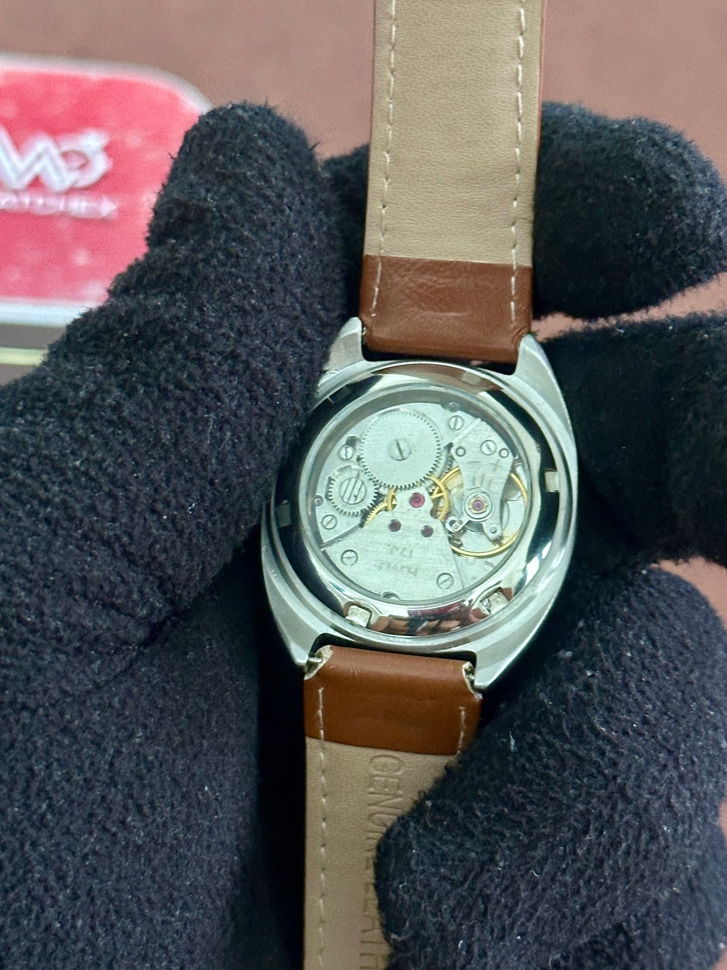 MOD HMT Kohinoor Mechanical Hand- White Dial (Open Case Back)