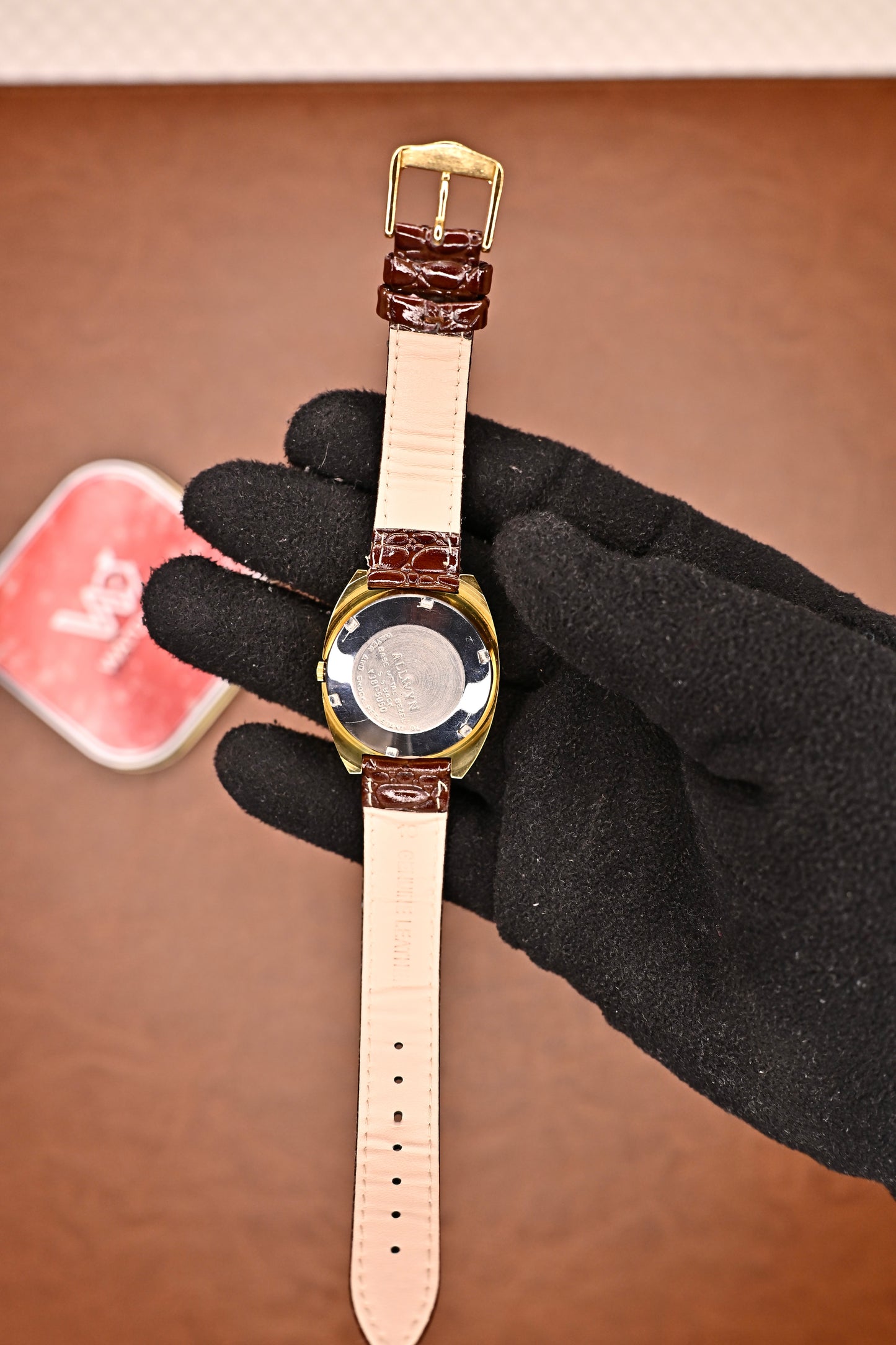 NOS Allwyn Automatic 21 Jewels TV Dial Gold Tone (Y381-5050) | Watchex India