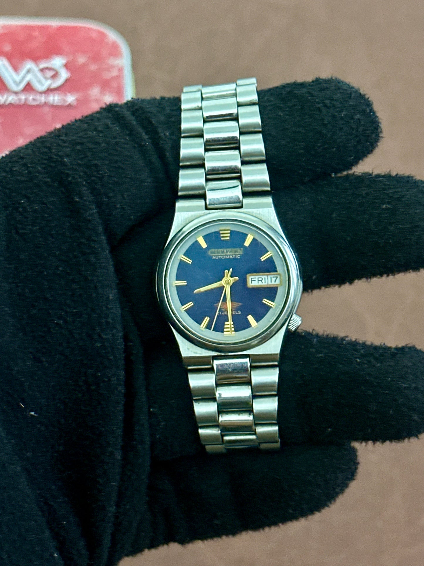 Vintage Citizen Eagle 7 Automatic Blue Dial Day-Date (4-S81471 HSB) | Watchex India