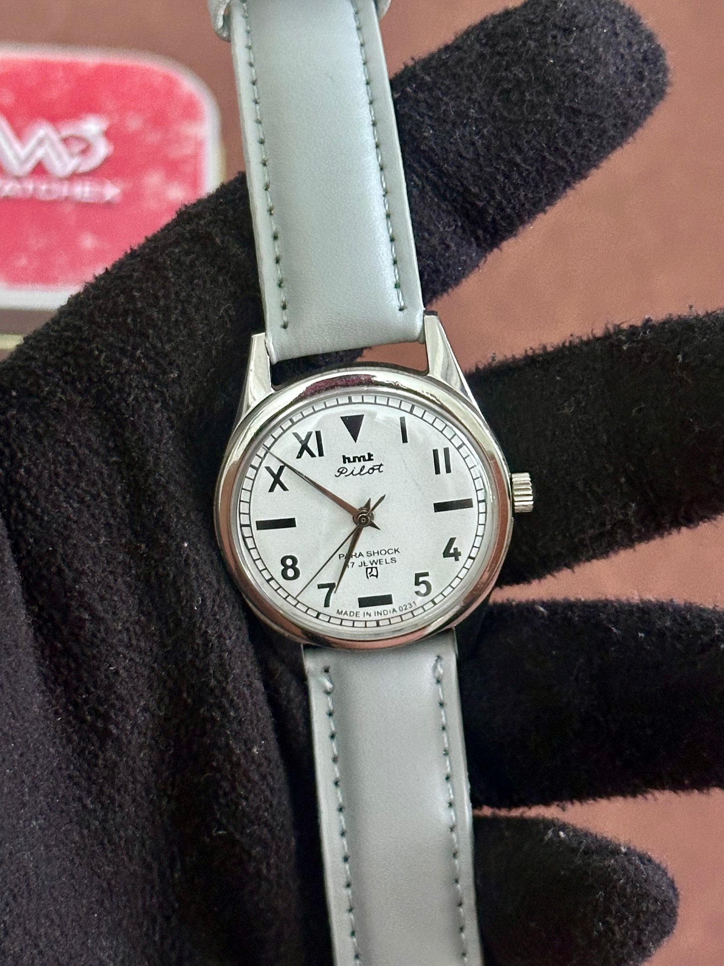 Vintage HMT Pilot –White Reworked Roman Numeral Dial