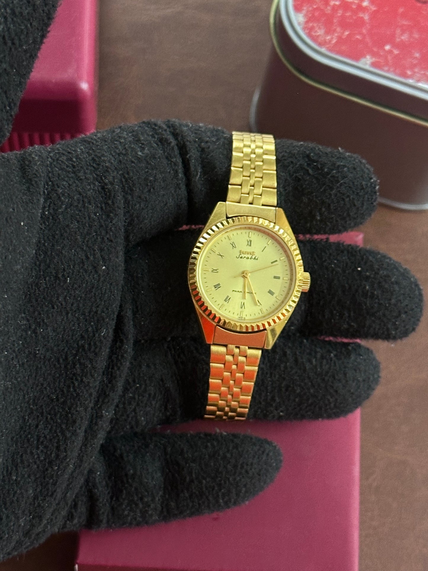 NOS HMT Surabhi Gold – Ladies Mechanical Dress Watch (Not Used)