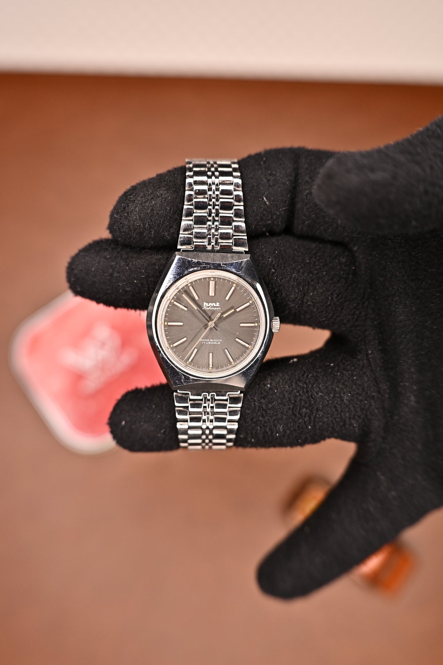NOS HMT Kohinoor Grey Sunburst Dial Hand-Wound Mechanical | Watchex India