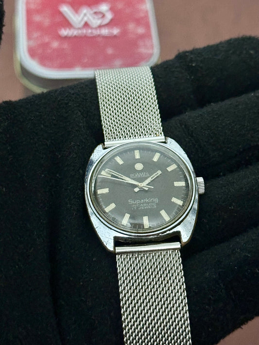 Vintage Roamer Superking Mechanical – Black Dial