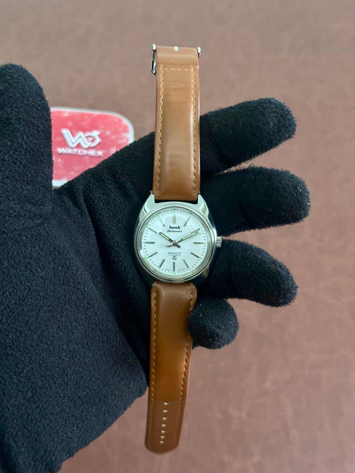 MOD HMT Kohinoor Mechanical Hand- White Dial (Open Case Back)