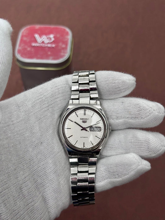 Seiko 5 Automatic 6309-8840 – Silver Sunray Dial (1983)