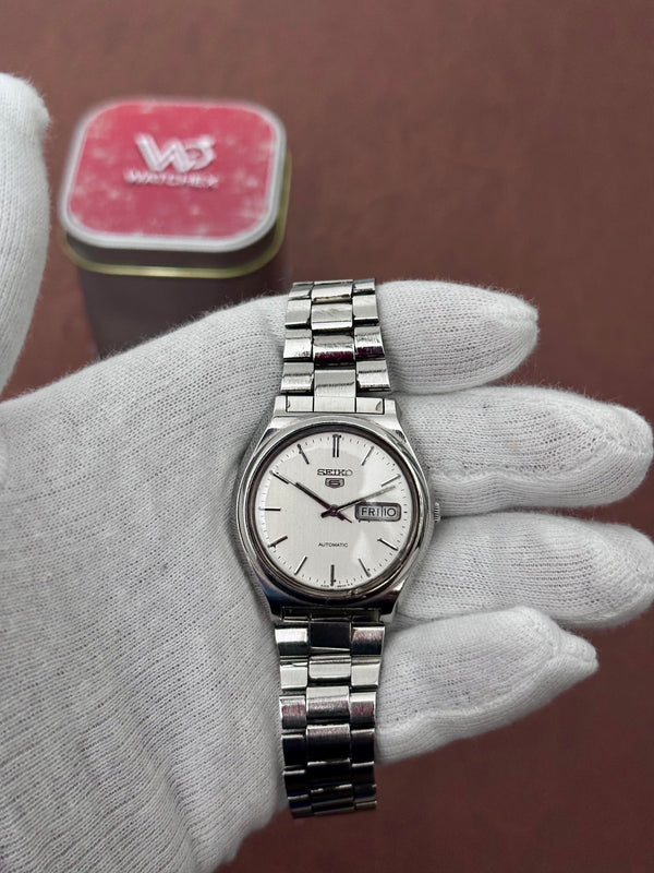 Seiko 5 Automatic 6309-8840 – Silver Sunray Dial (1983)