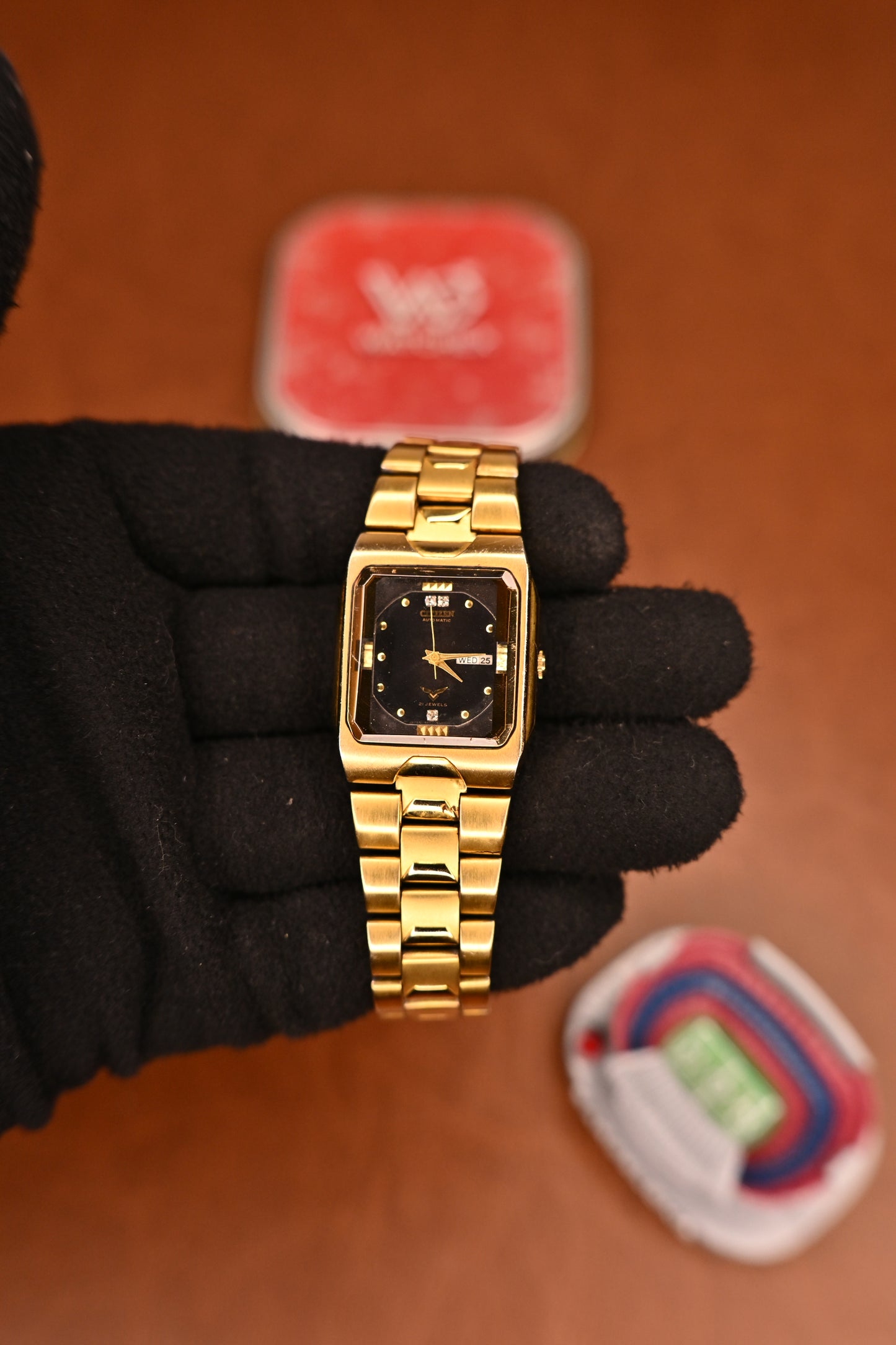 Vintage Citizen Eagle 7 Automatic Black Dial Gold-Tone Ref. 4-R16140 RC | Watchex India