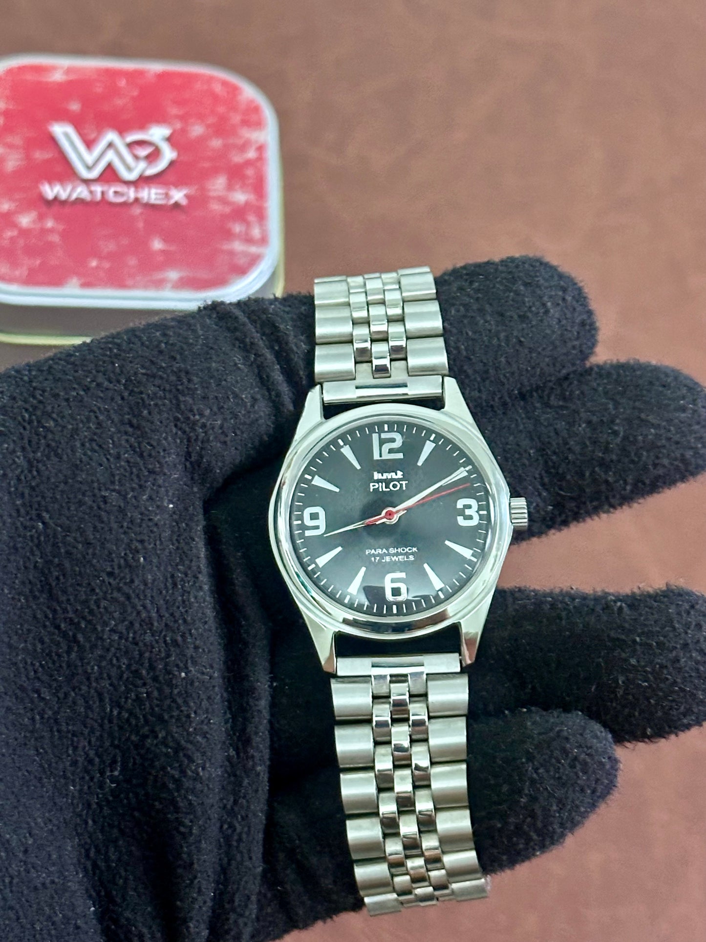 MOD HMT Pilot Black Dial - Mechanical Hand-Winding Watch (0231) | Watchex India
