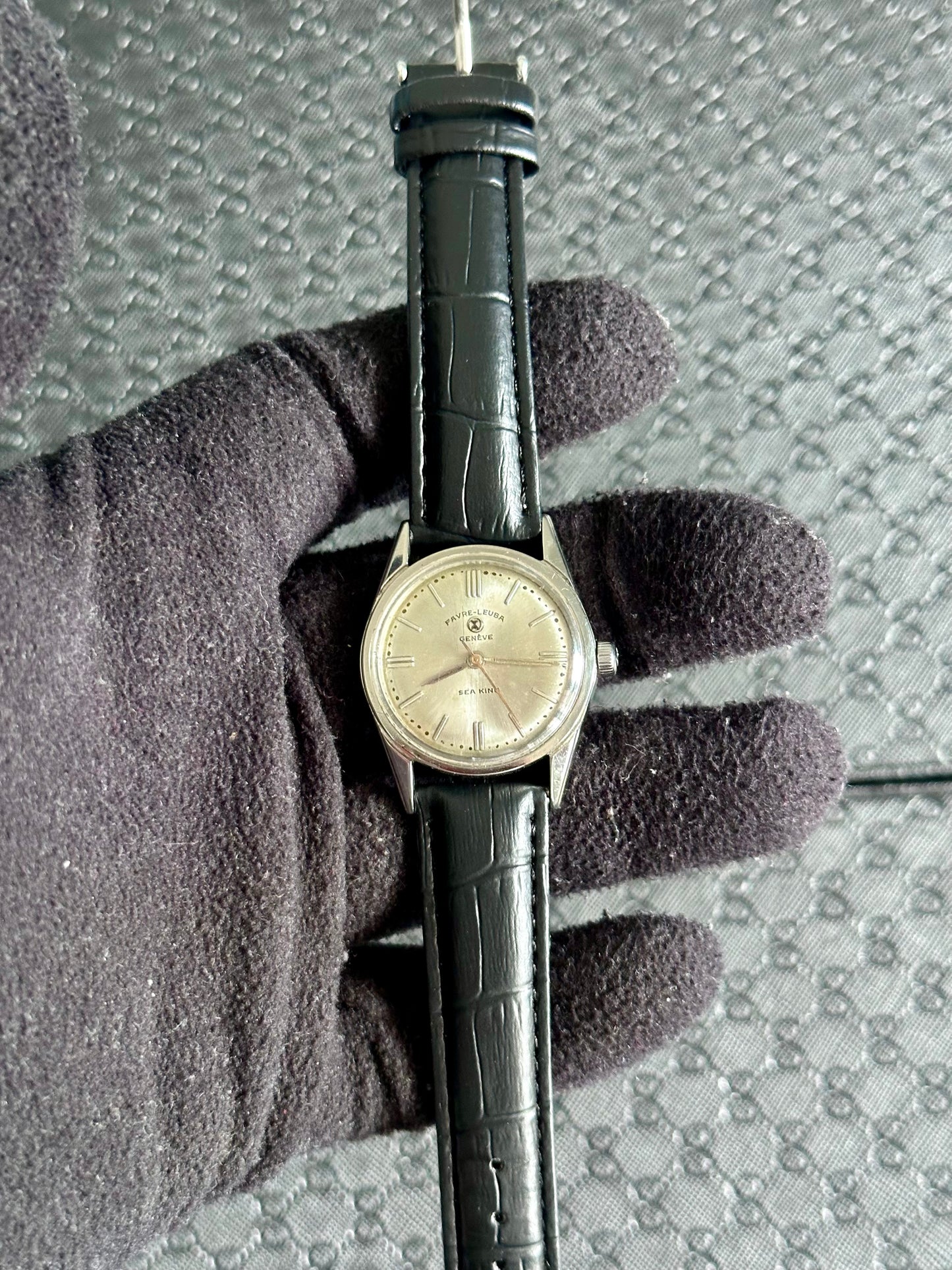 Vintage Favre-Leuba Sea King – Silver Dial Swiss Dress Watch