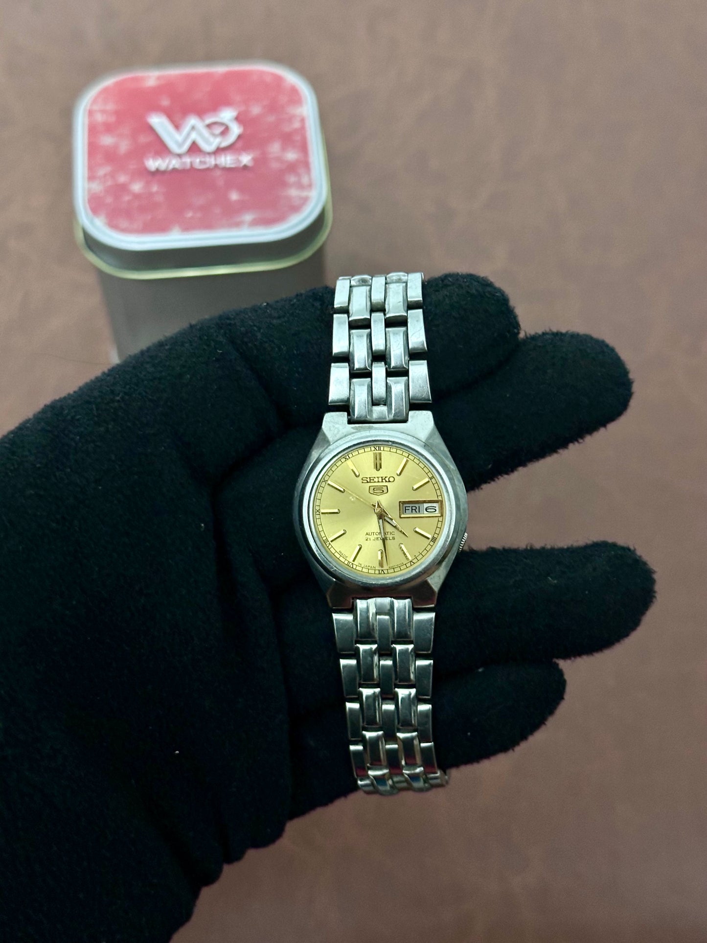 Seiko 5 Automatic 4227-00J0 – Sunburst Gold Dial JDM (1995)