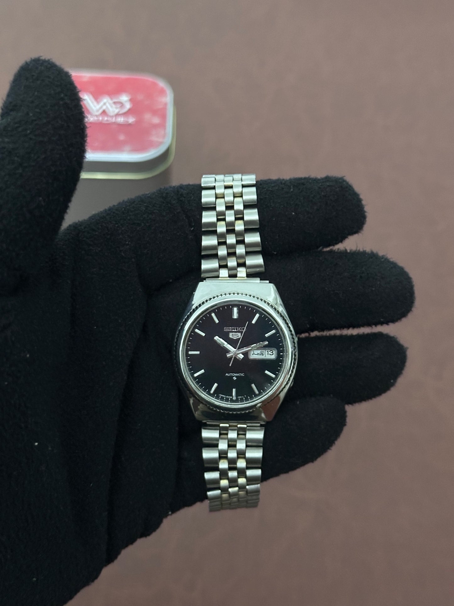 Vintage Seiko 5 Automatic 6309-8200 –Navy blue (1979) Full Original