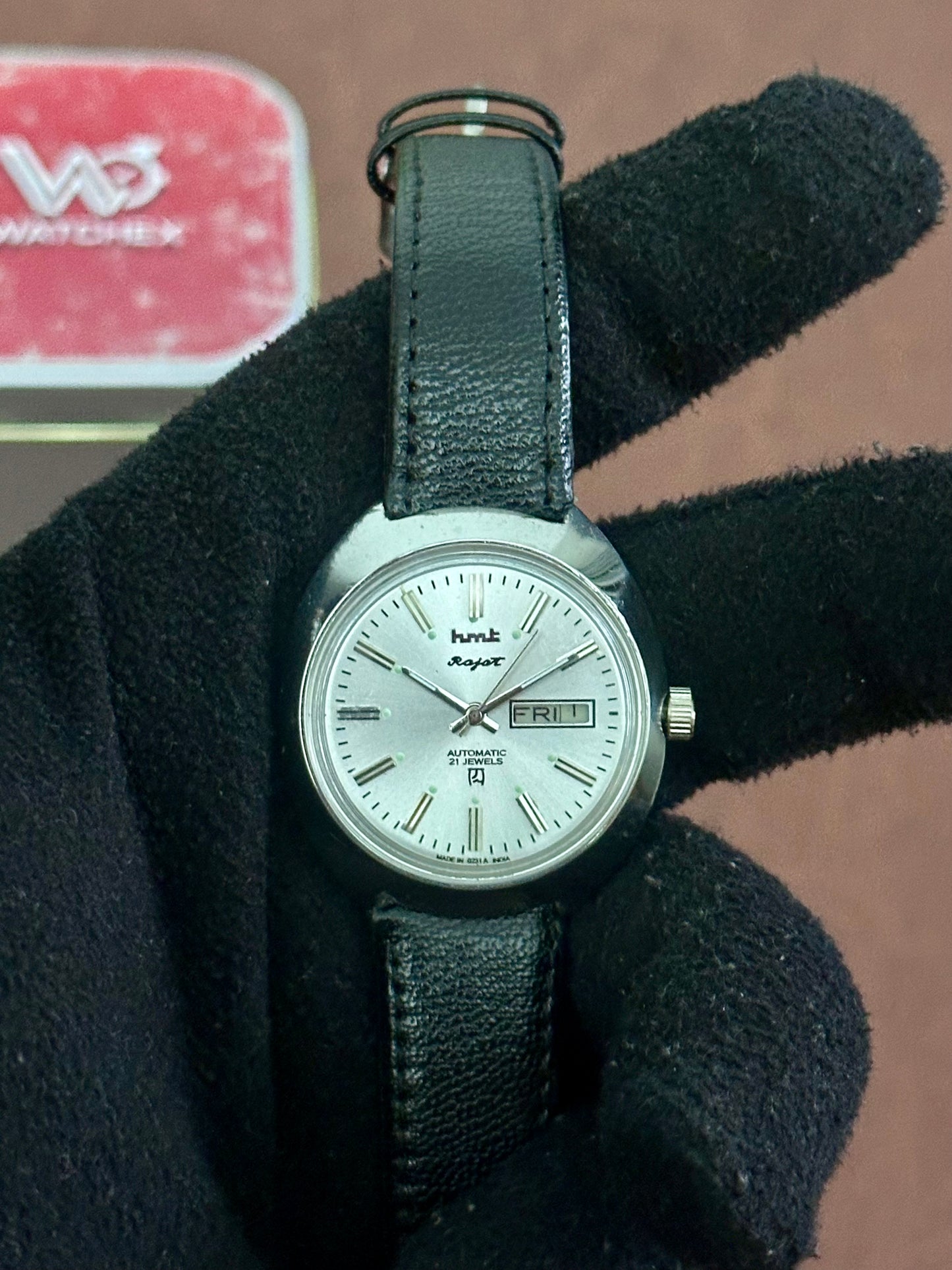 Vintage HMT Rajat Automatic – Silver Sunburst Dial