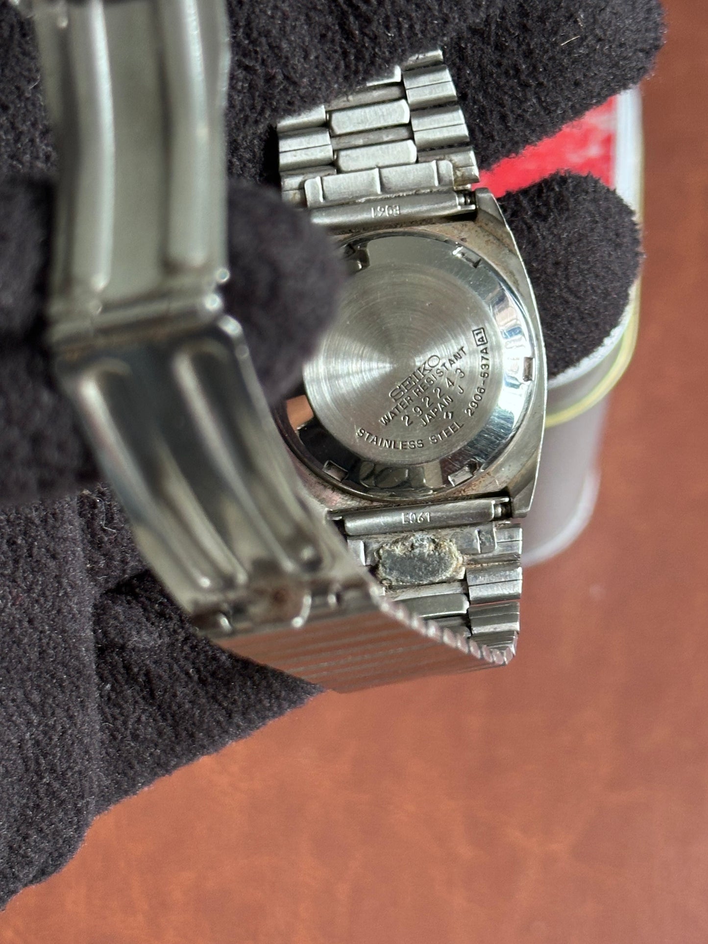 Vintage 1982 Seiko 5 TV Dial Automatic – Black Dial Japan Made