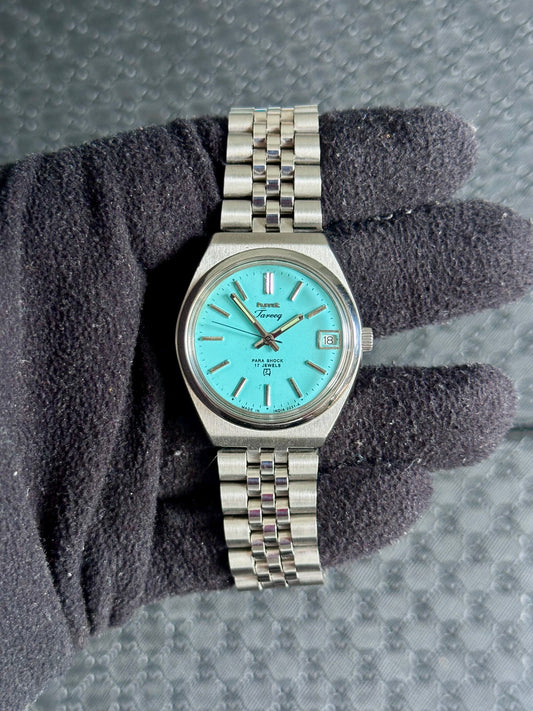 MOD HMT Tareeq – Tiffany Blue Open Caseback