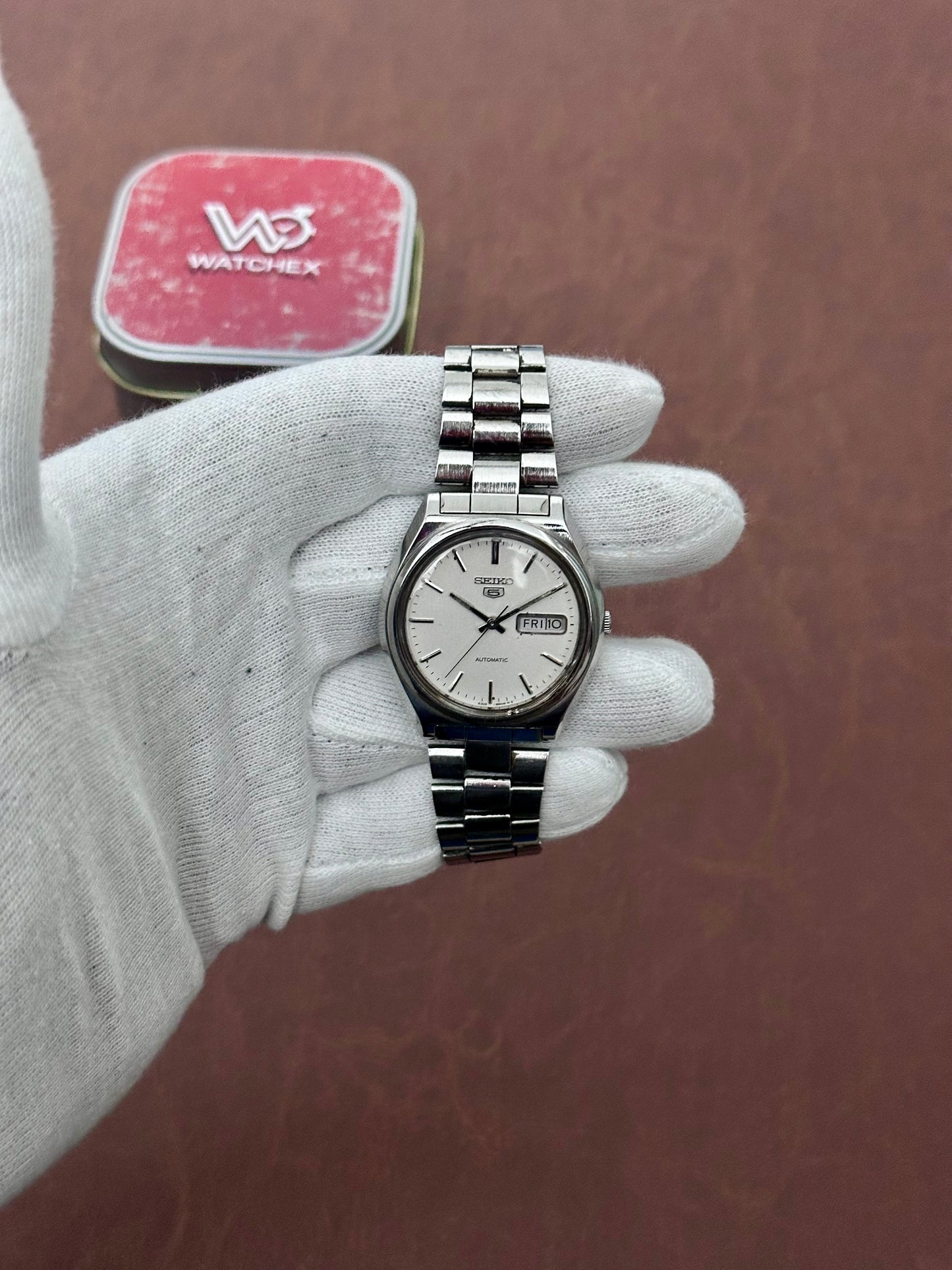 Seiko 5 Automatic 6309-8840 – Silver Sunray Dial (1983)