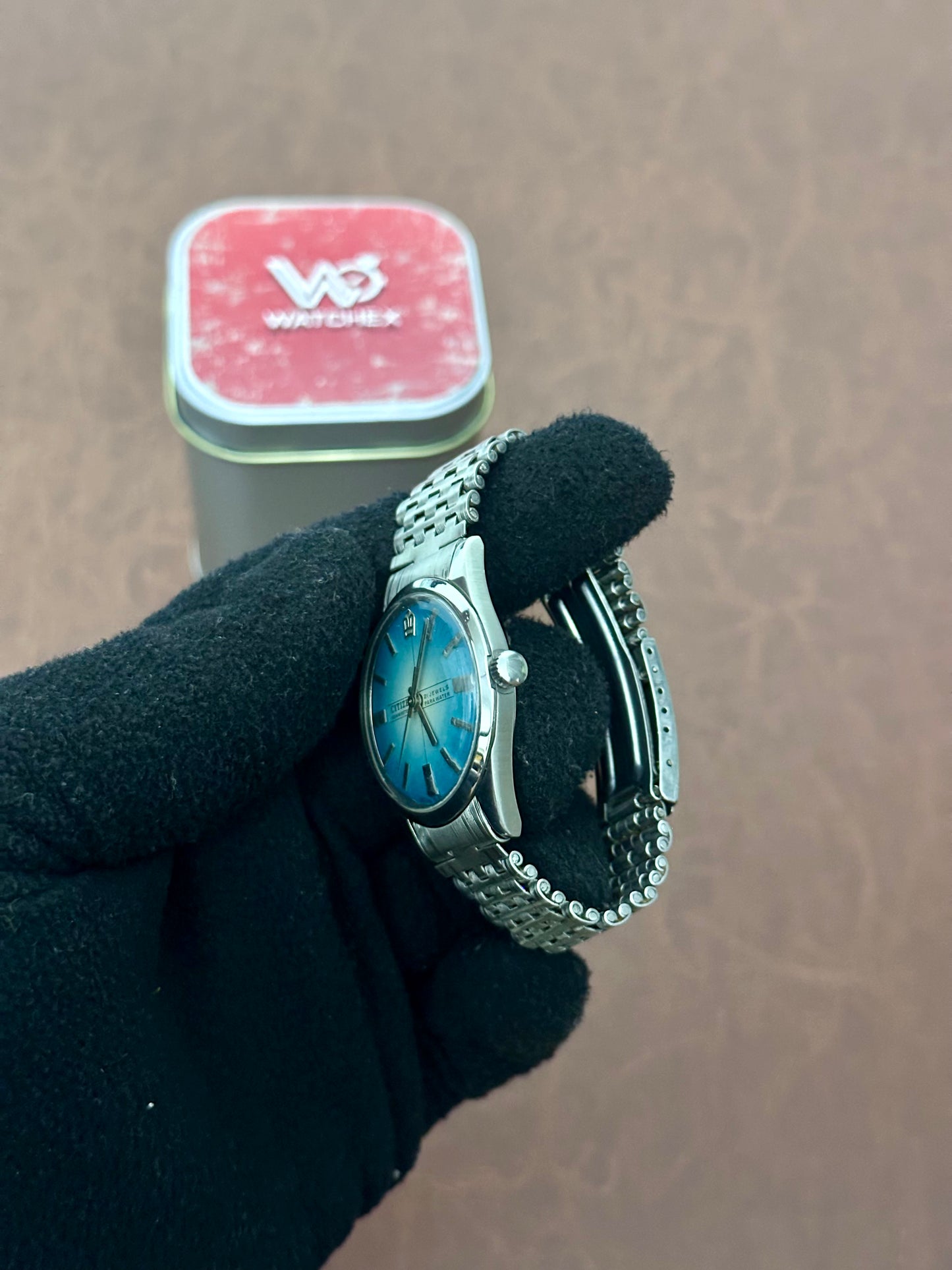 Vintage Citizen Newmaster 22 Teal Sunburst – 21 Jewels Hand-Winding (1972)