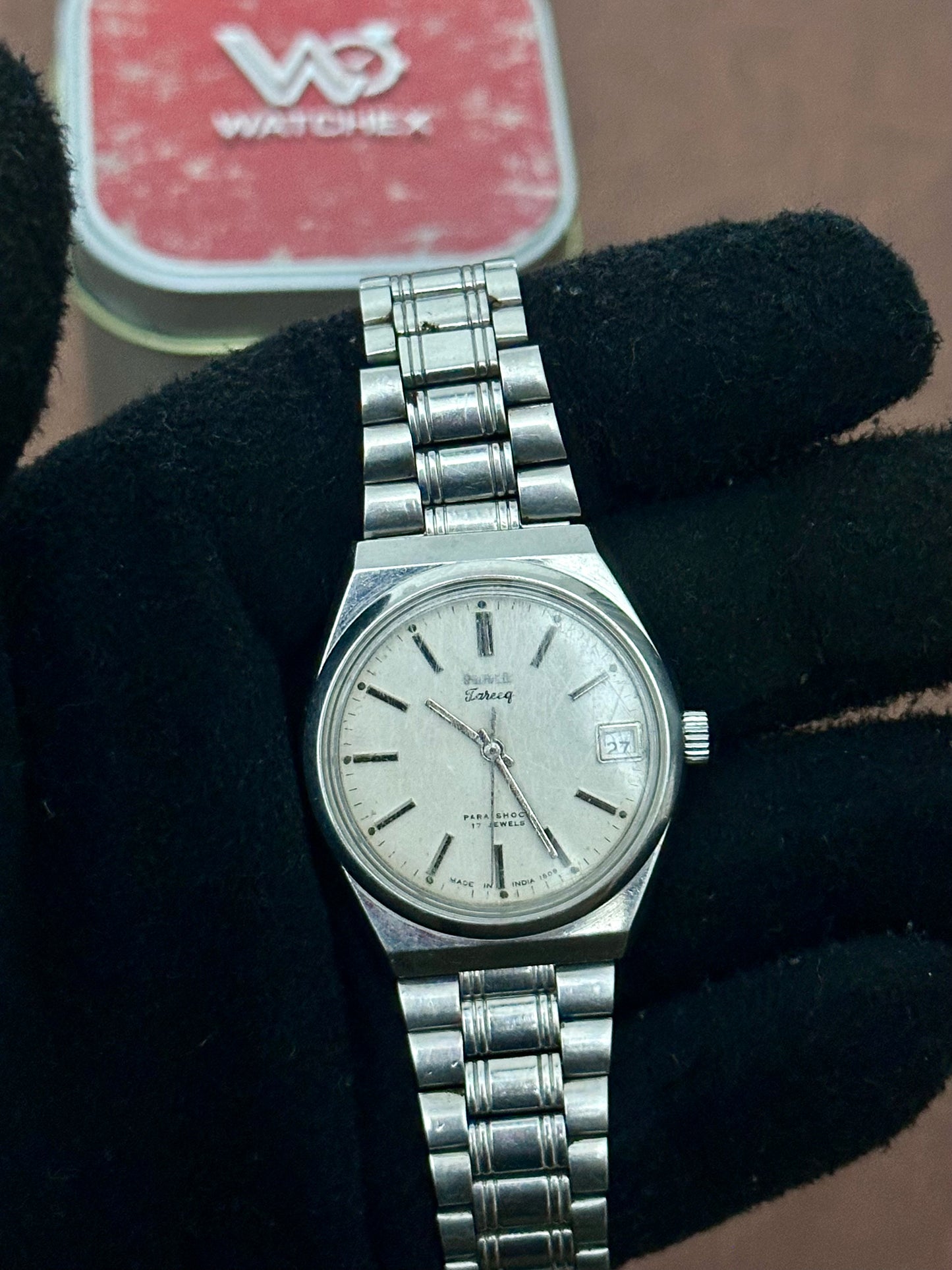 Vintage HMT Tareeq Mechanical – Textured Silver Dial | 38mm