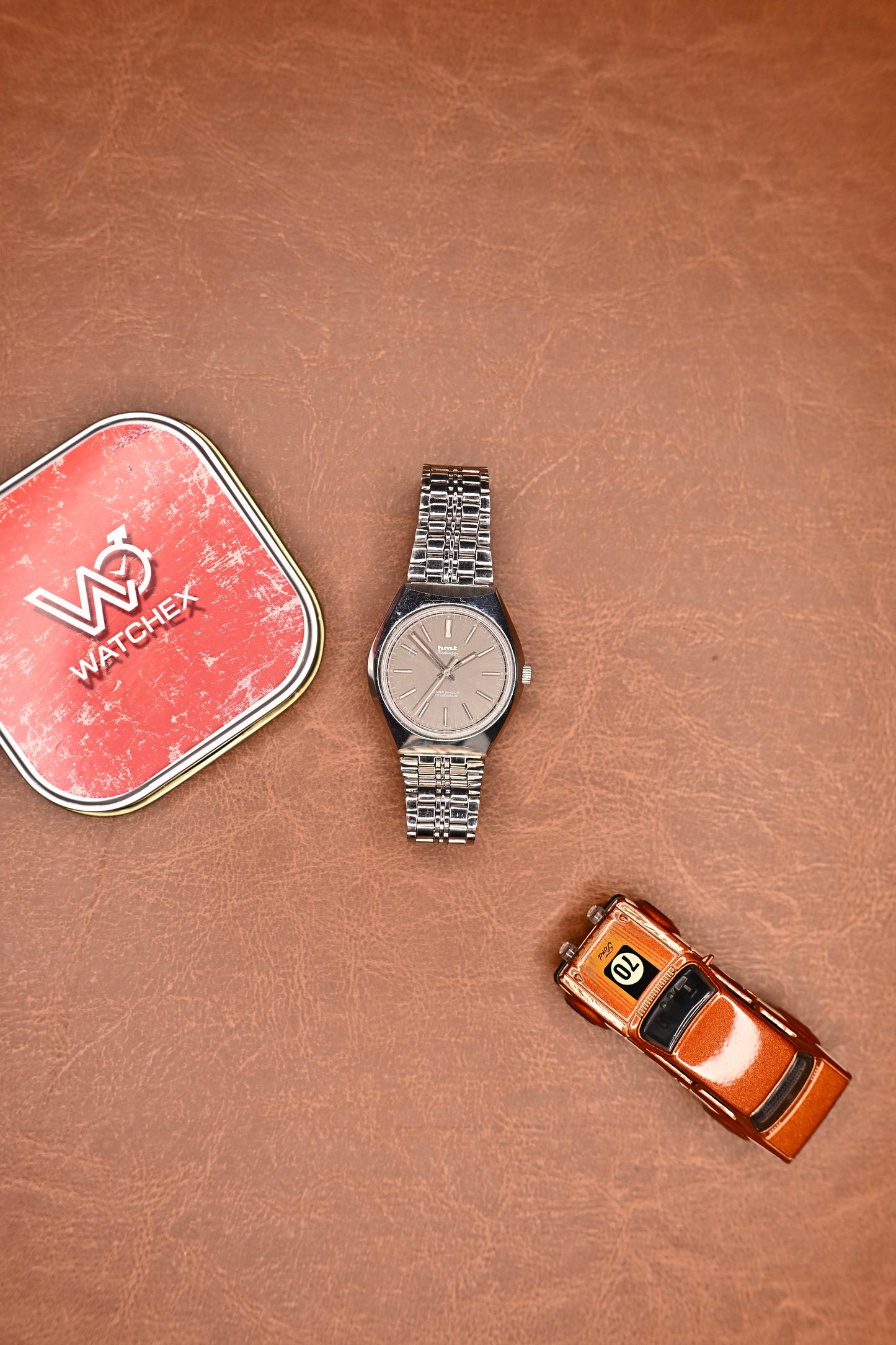 NOS HMT Kohinoor Grey Sunburst Dial Hand-Wound Mechanical | Watchex India