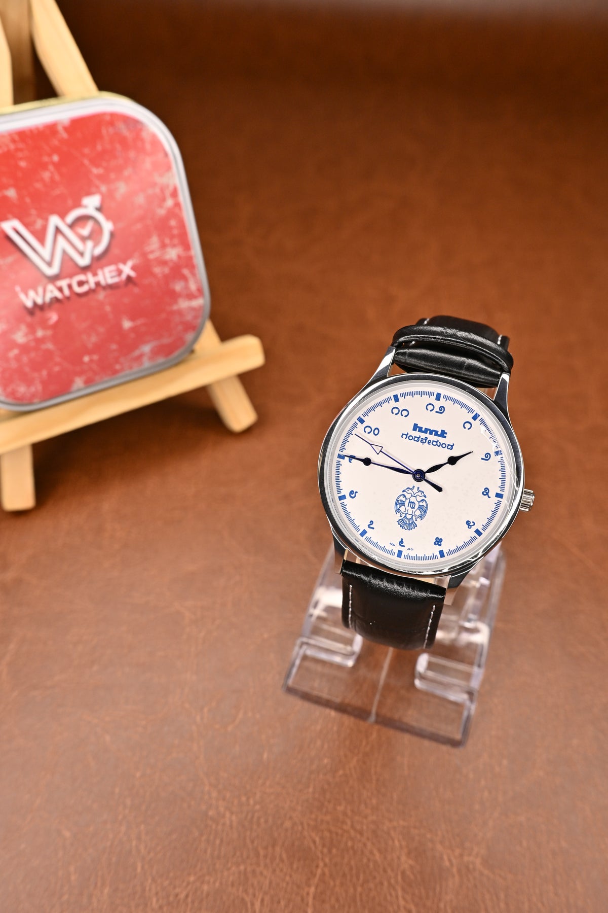 HMT Gandaberunda Special Edition White Dial Kannada Numerals Wristwatch | Watchex NOS Collection