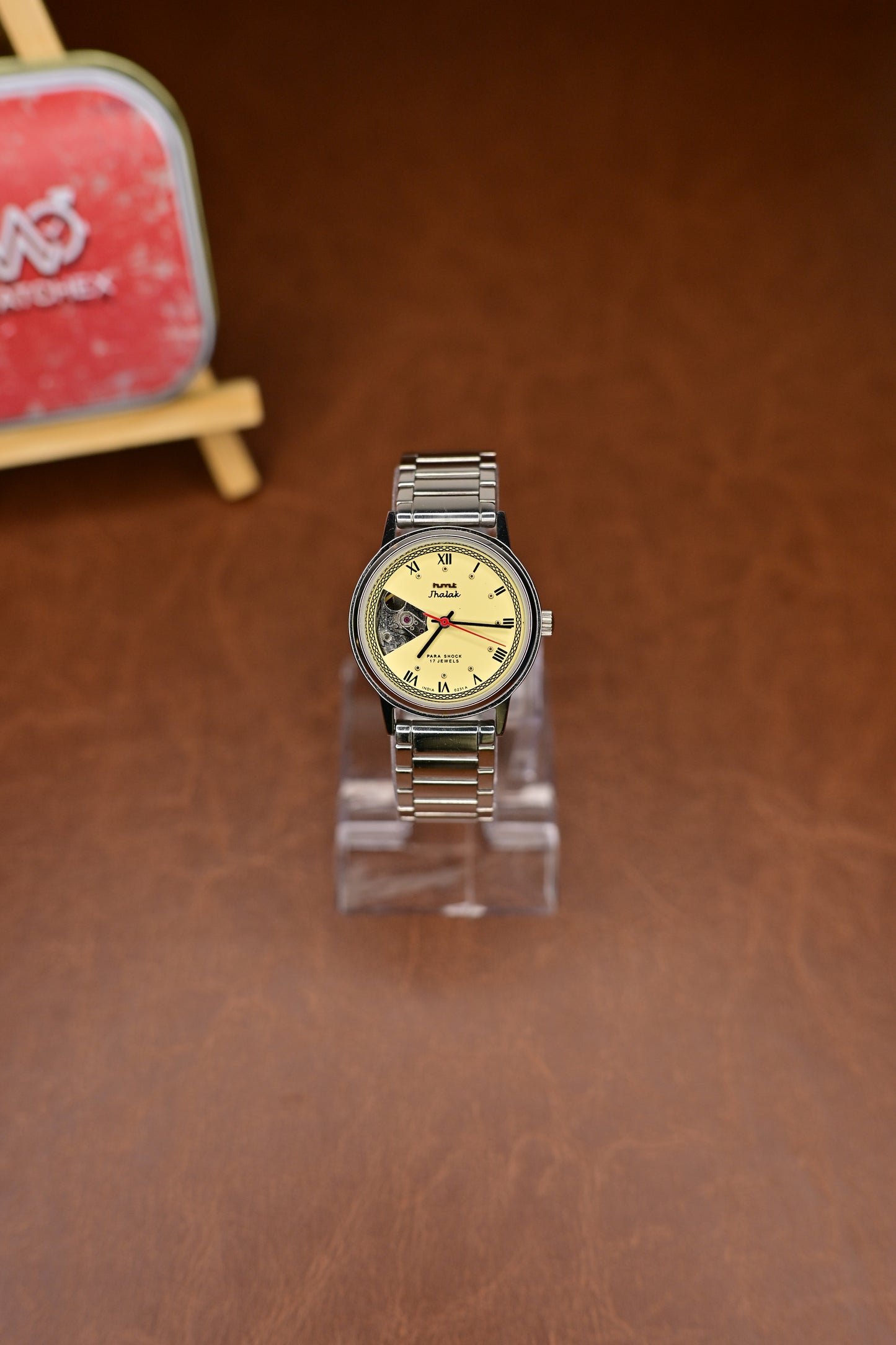 HMT Jhalak Champagne Open-Heart Dial 17 Jewels Manual-Winding — Watchex India (Externally Assembled)