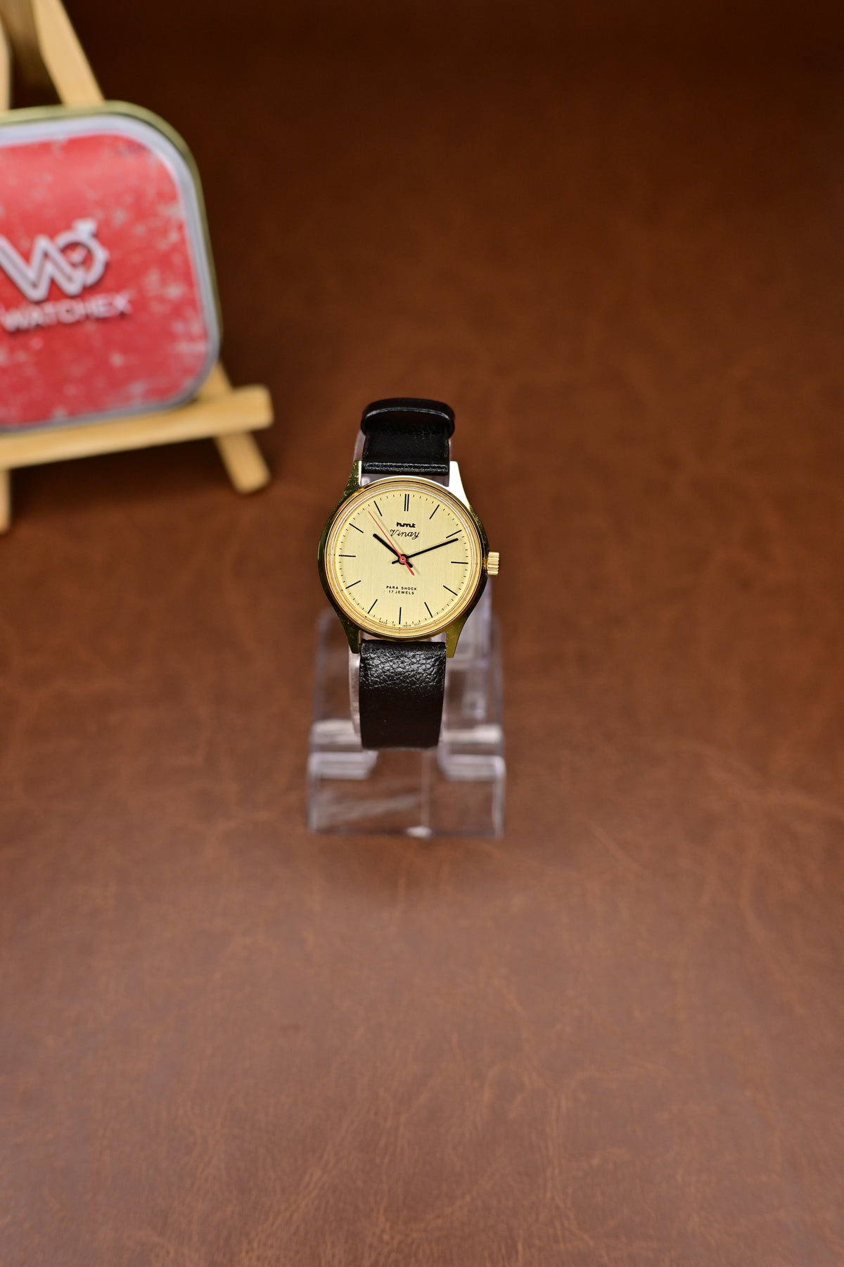 HMT Vinay 056995-01 Champagne Sunburst Dial 17 Jewels Mechanical — Original Parts, Assembled | Watchex India