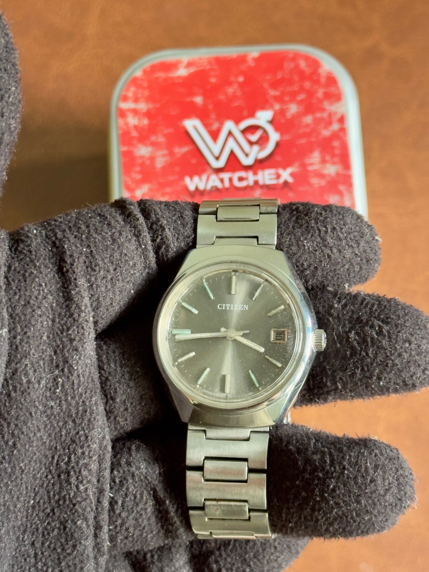 Vintage Citizen Hand-Winding Charcoal Grey Sunburst Dial (53-1154) | Watchex India