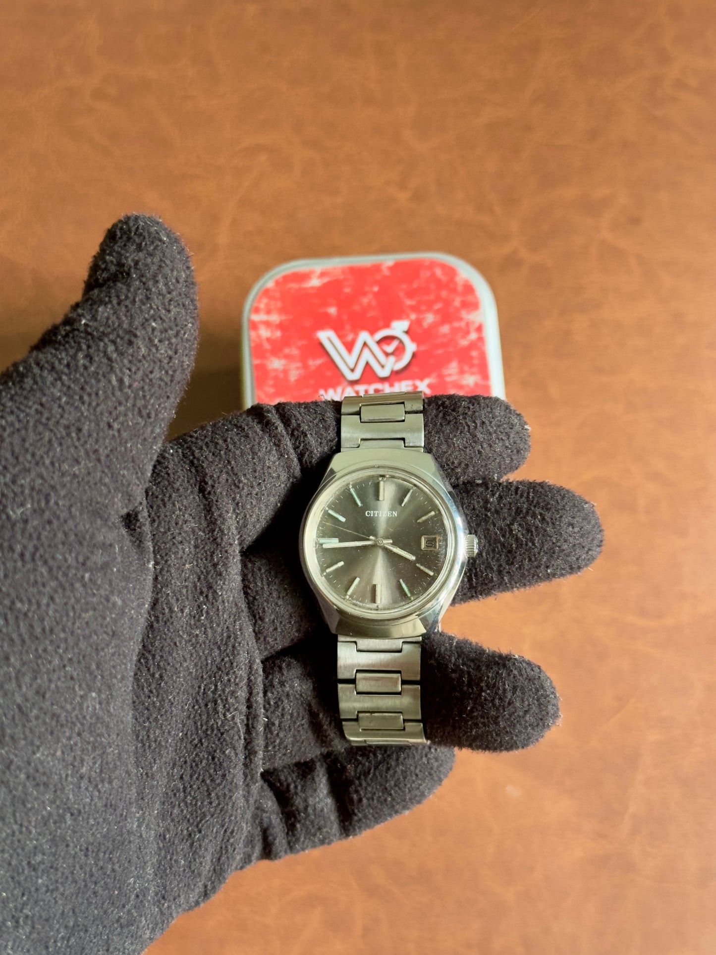 Vintage Citizen Hand-Winding Charcoal Grey Sunburst Dial (53-1154) | Watchex India